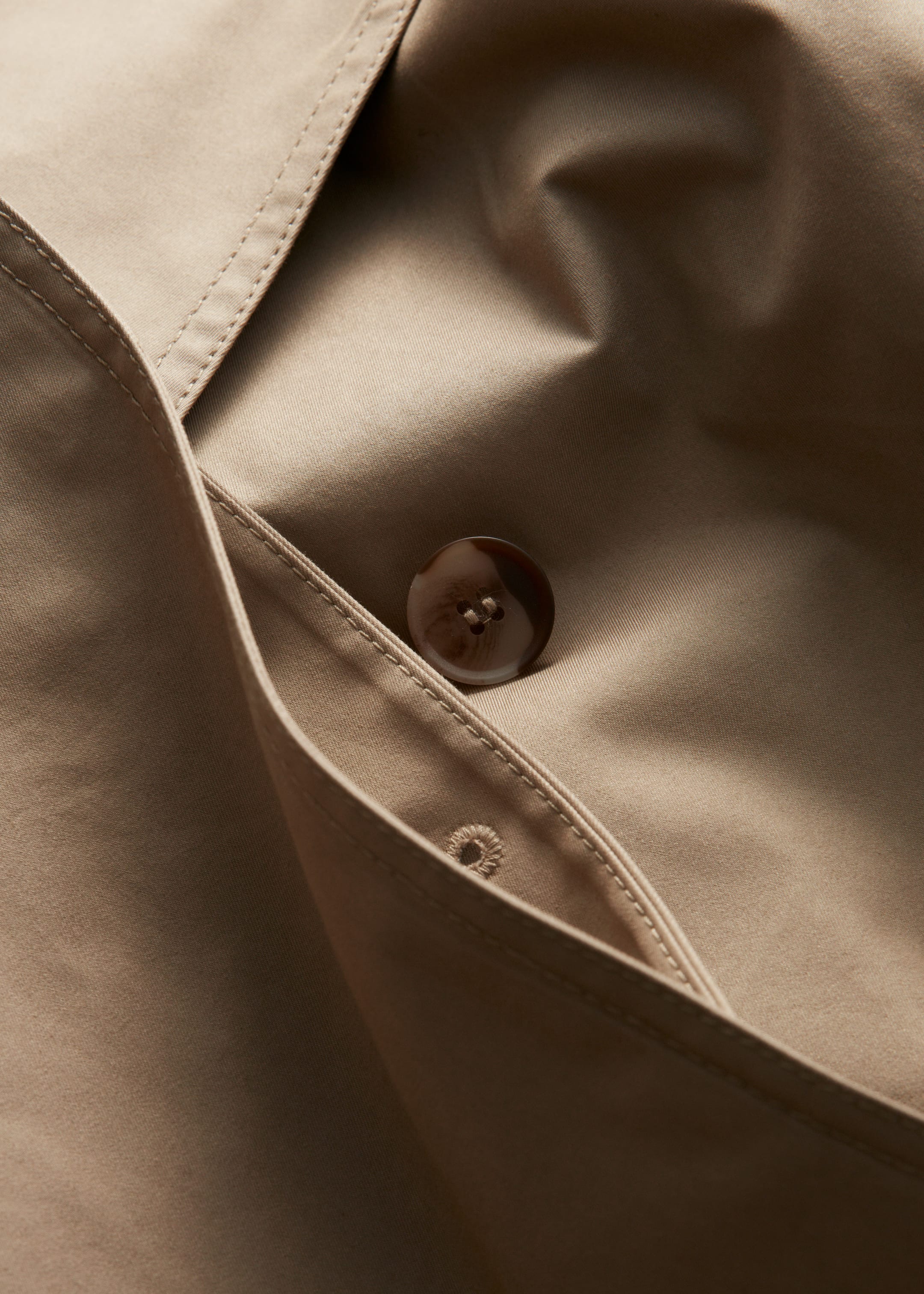 View larger image: Belted Maxi Trenchcoat - Beige - Ladies | H&M GB 3