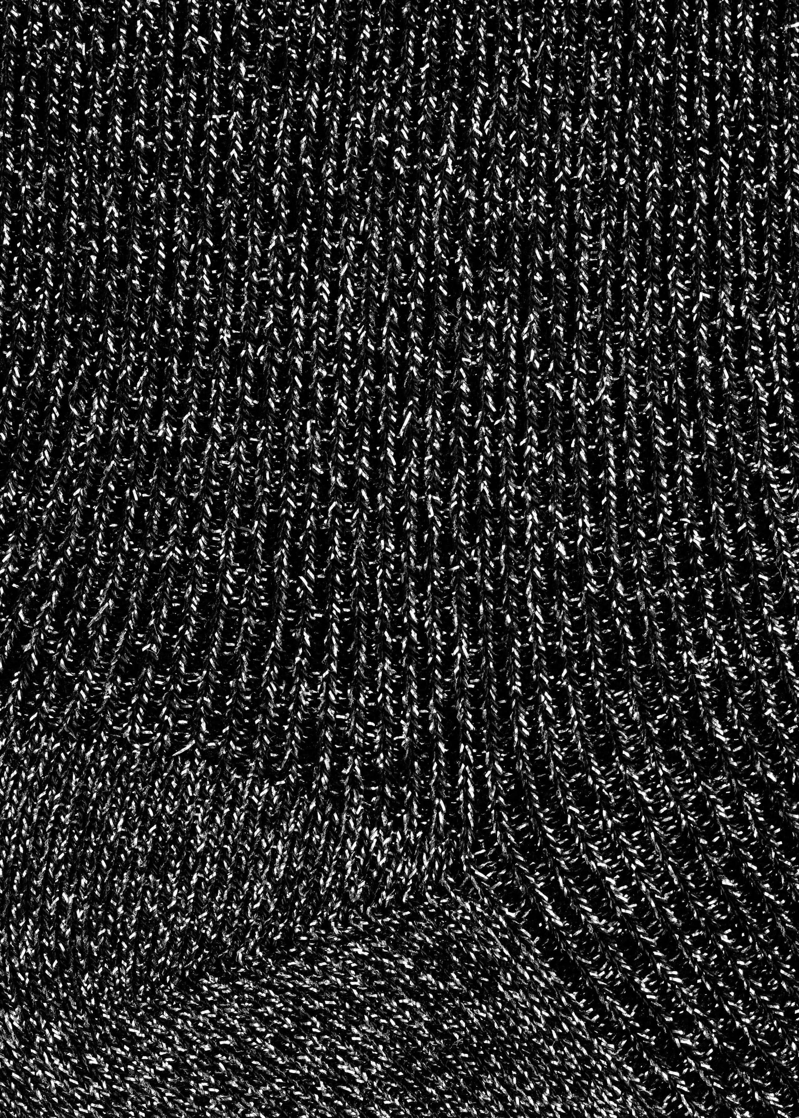 Knee-High Glitter Socks - Noir/Scintillant - Still Life