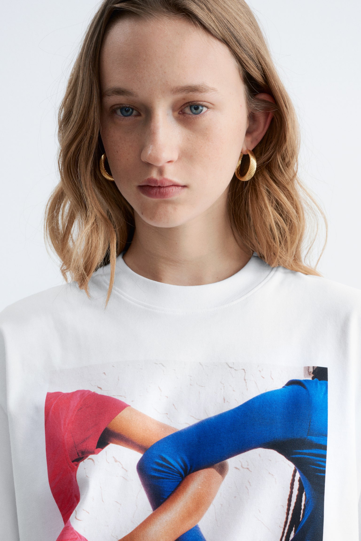 T-shirt oversize à imprimé - Blanc/Imprimé blanc/Blanc/Imprimé blanc/Blanc/Imprimé blanc - 4