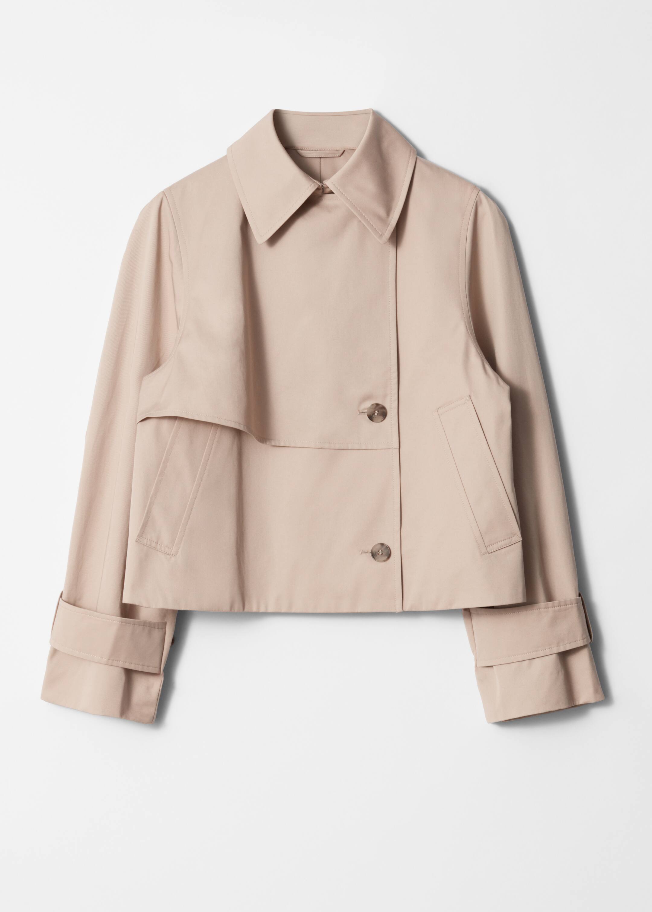 Ingrandisci l'immagine: Short Trench Coat Jacket - Beige - DONNA | H&M CH 7