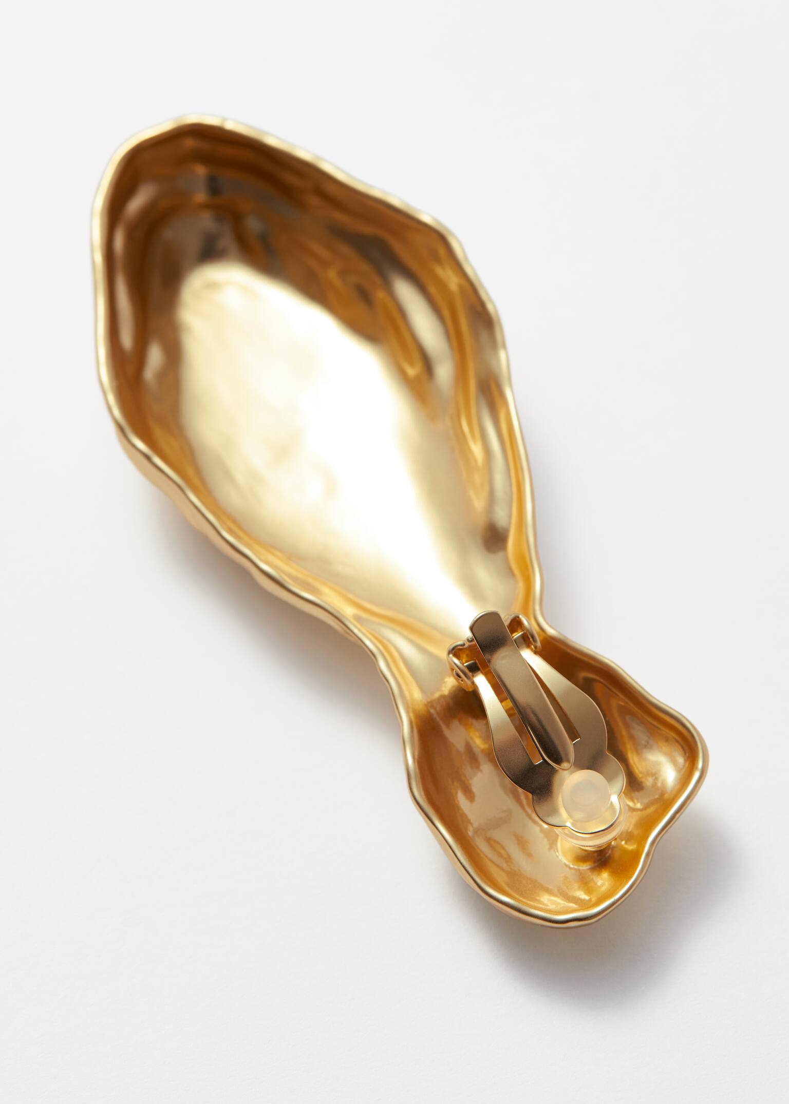 Plastische Ohrclips - Gold - 2