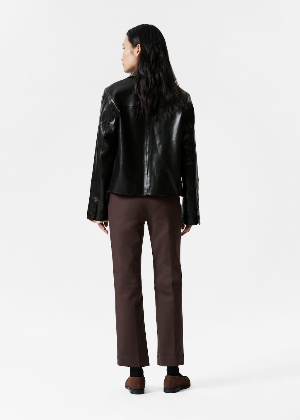 Image of Slim Press-Crease Trousers