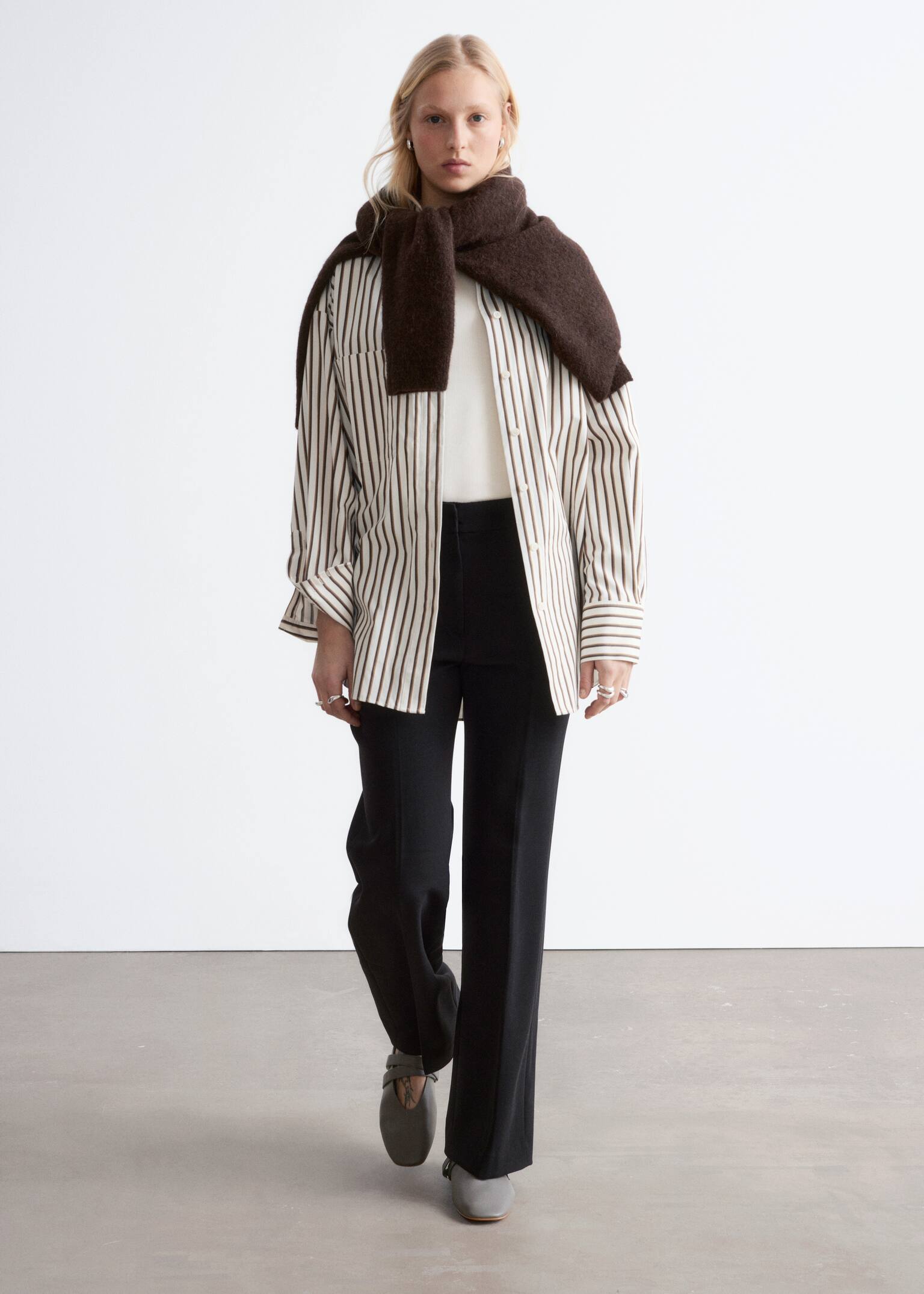 Press-Crease Trousers - Μαύρο/Σκούρο Πράσινο/Μπλε/Σκούρο Καφέ/Κρέμ/Dark Red - 5