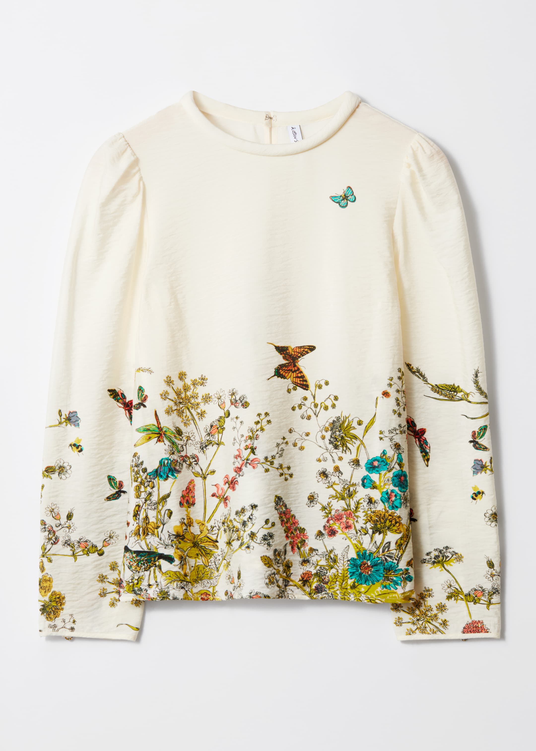 Größeres Bild anzeigen: Bedruckte Bluse - Gelb/Blumendruck - Ladies | H&M AT 1
