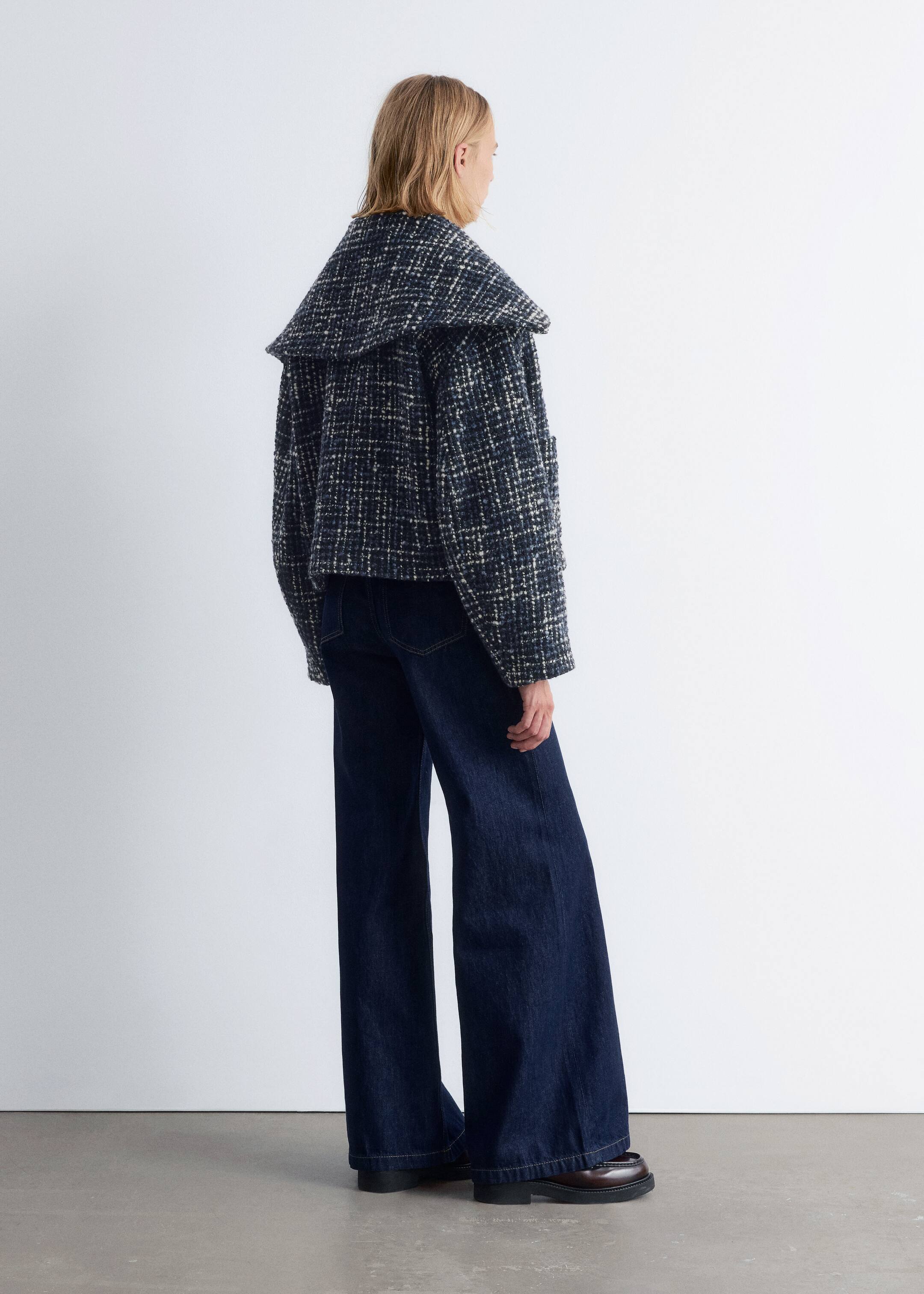 Agrandir l'image: Veste courte en laine - Noir/bleu - FEMME | H&M CH 5