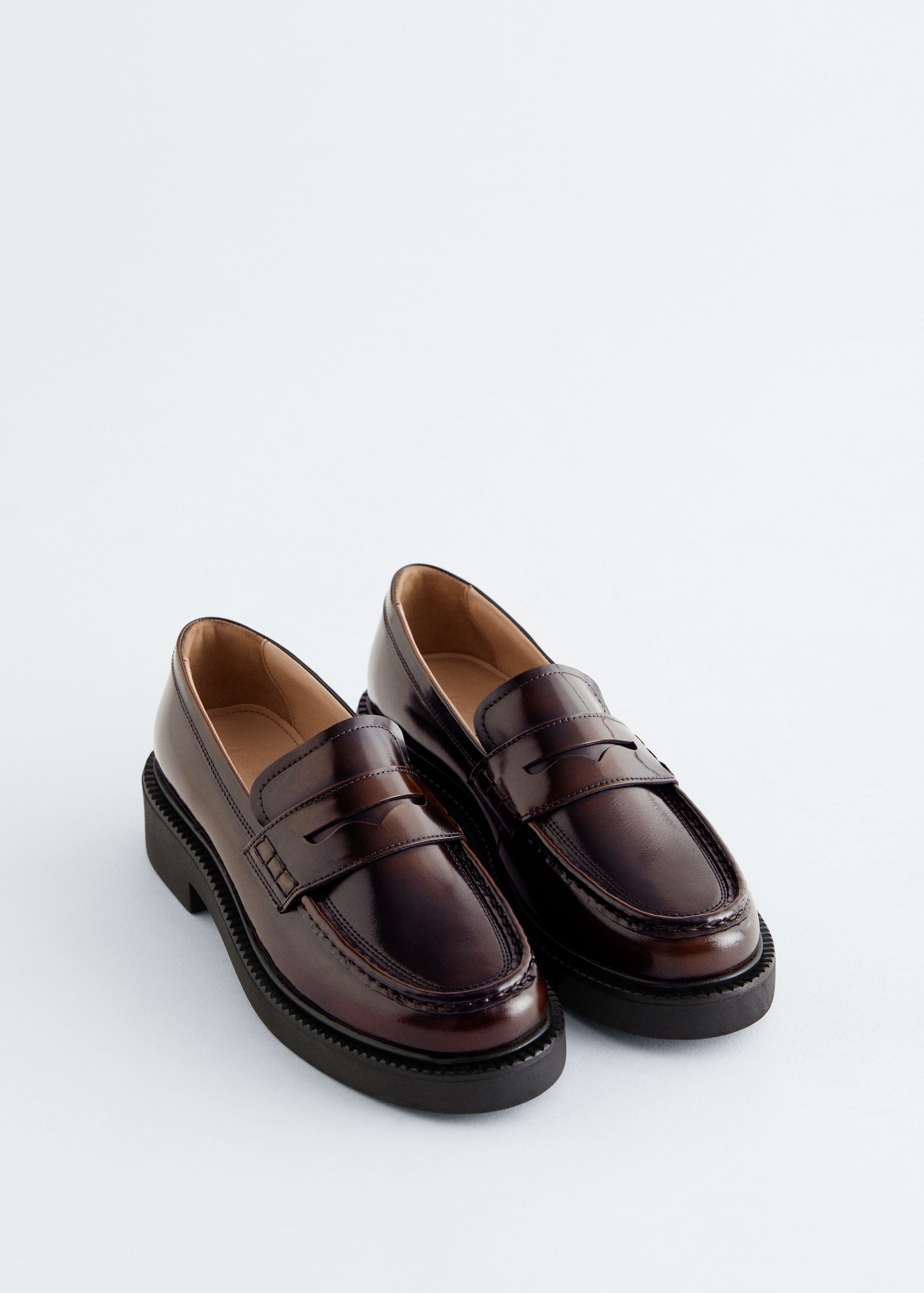 View larger image: Chunky Leather Loafers - Dark Brown - Ladies | H&M GB 4