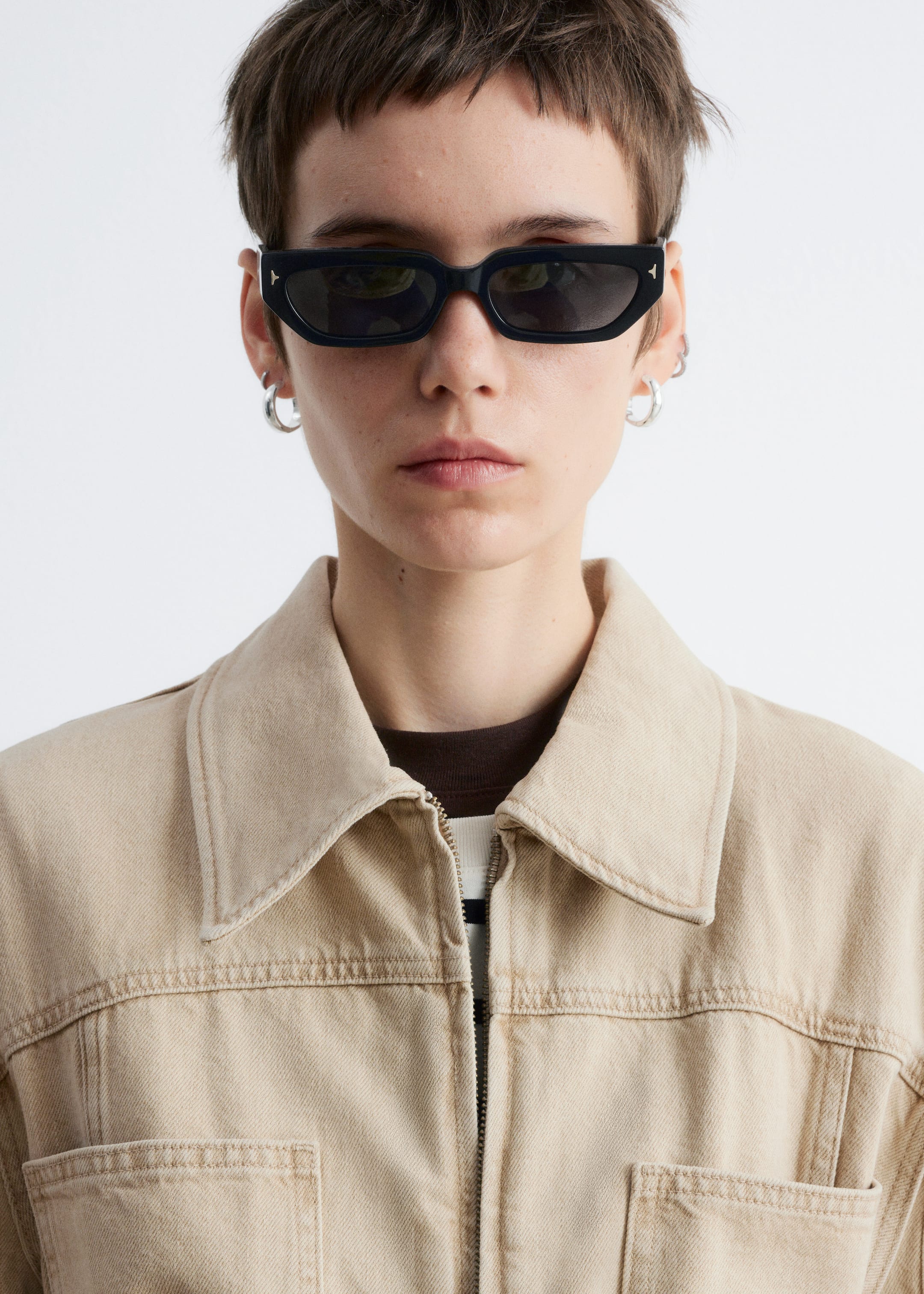 Agrandir l'image: Veste ceinturée en jean - Beige - FEMME | H&M CH 3