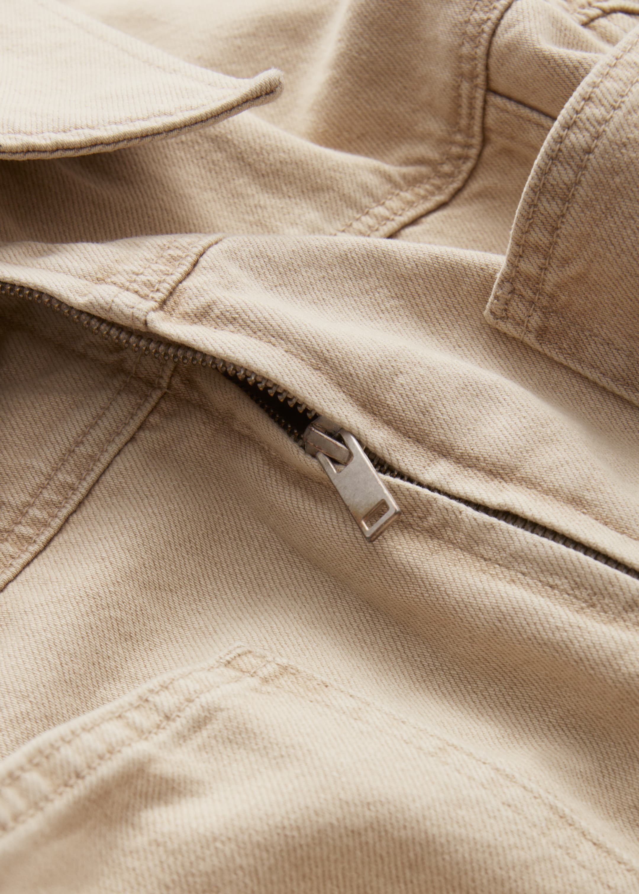 Agrandir l'image: Veste ceinturée en jean - Beige - FEMME | H&M CH 8