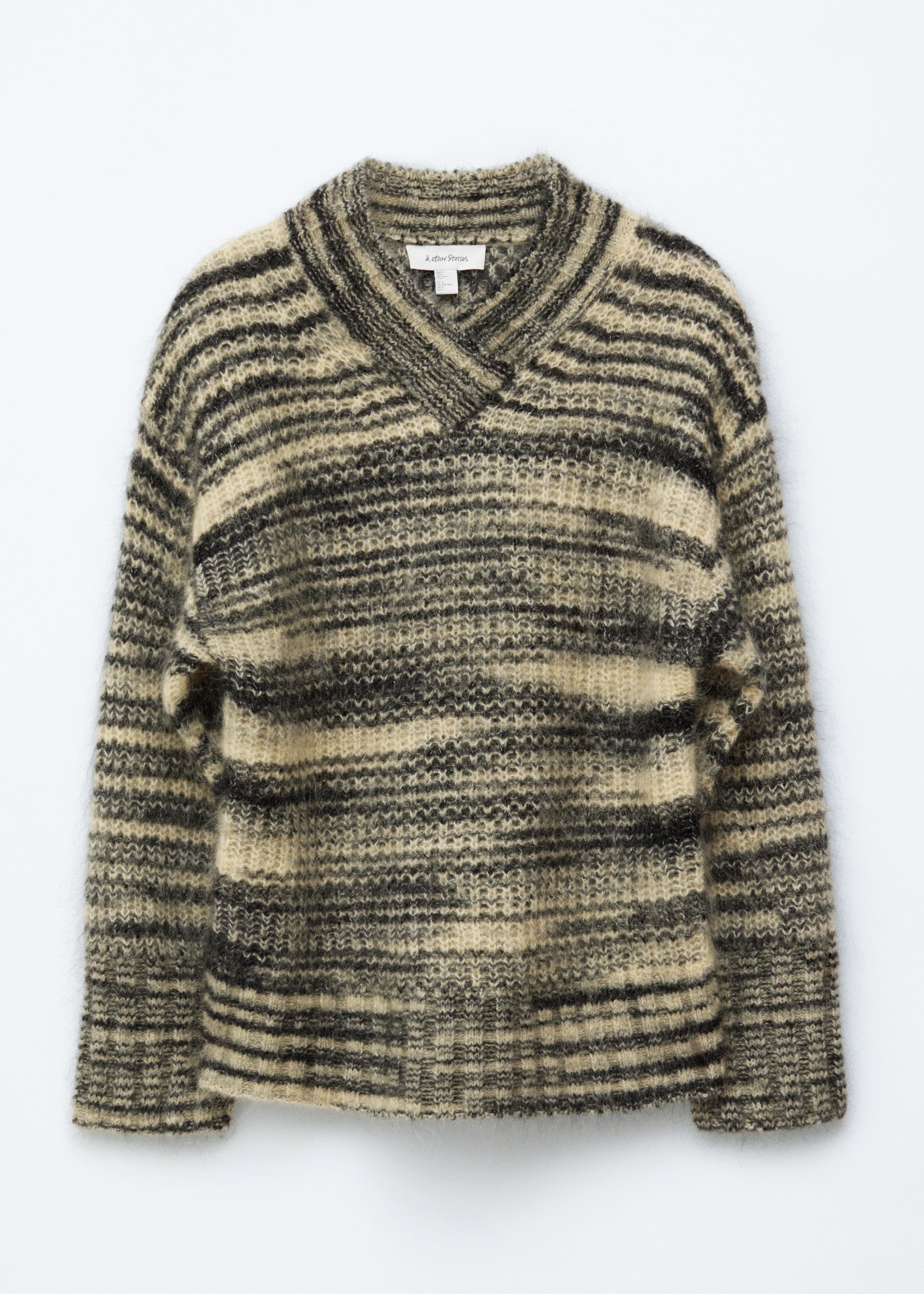 Image of Pullover mit V-Ausschnitt aus Mohair-Mix