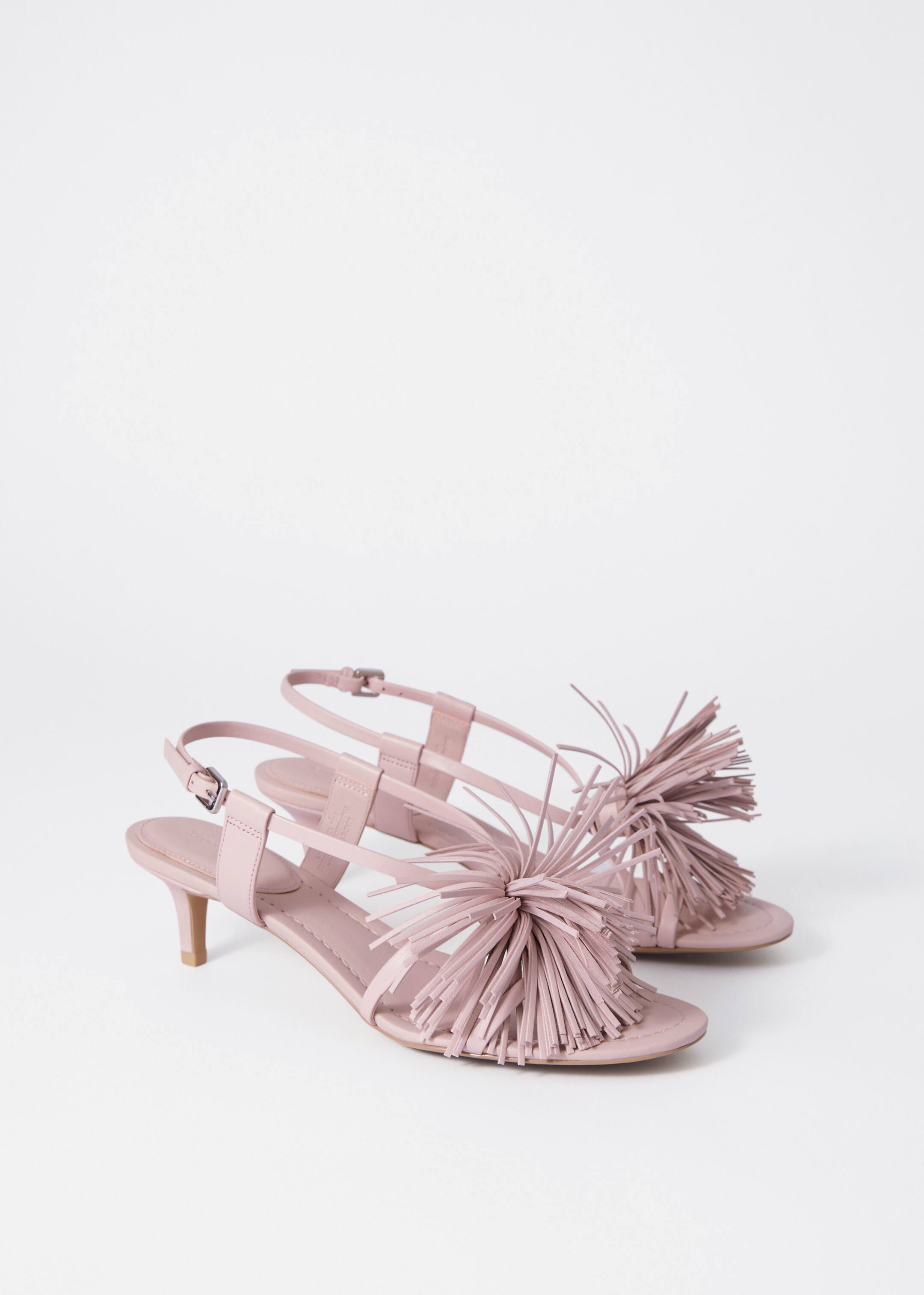 Agrandir l'image: Sandales en cuir à franges - Rose - FEMME | H&M BE 4