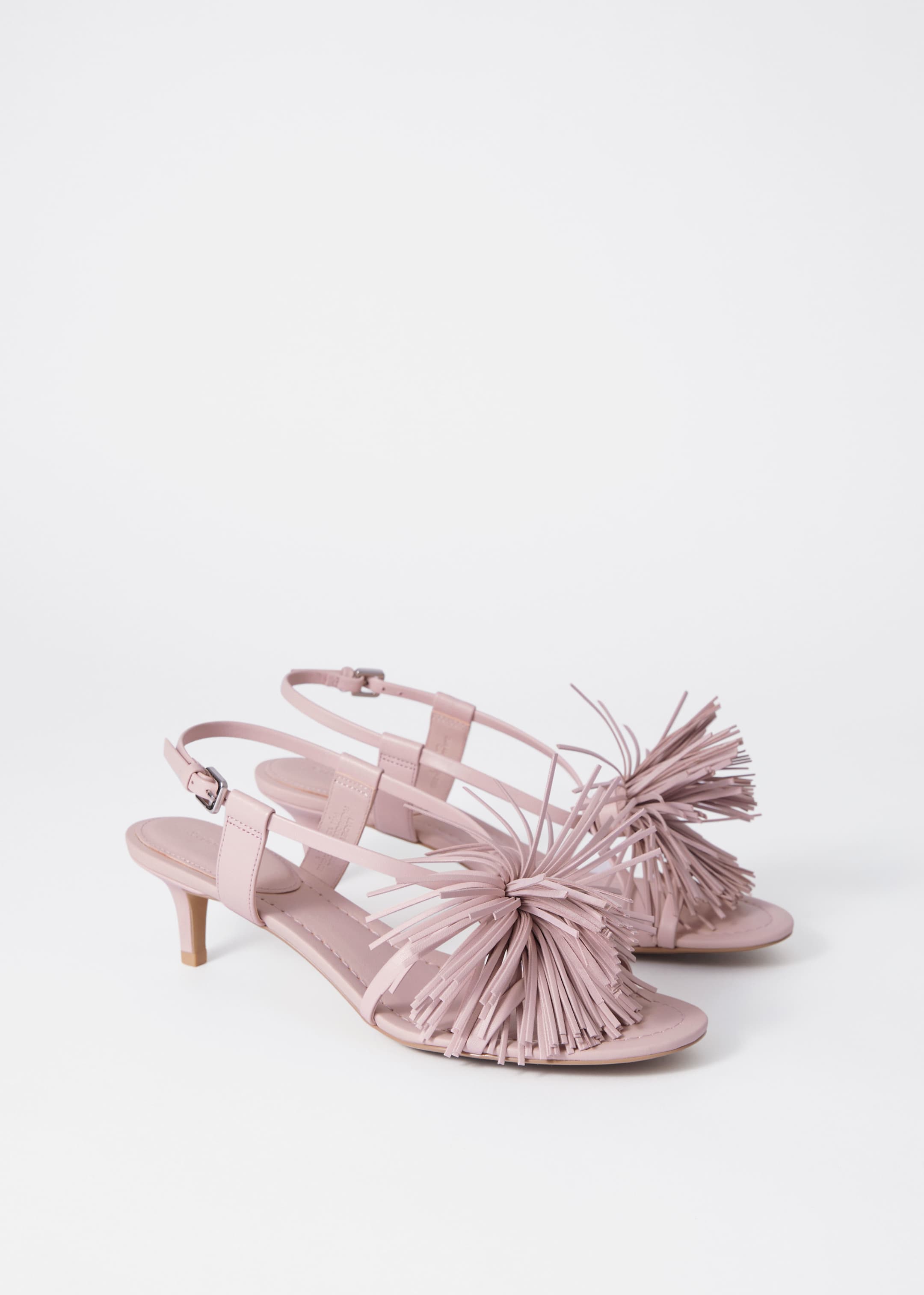 Ver imagen más grande: Sandalias de piel con flecos - Rosa - MUJER | H&M ES 4