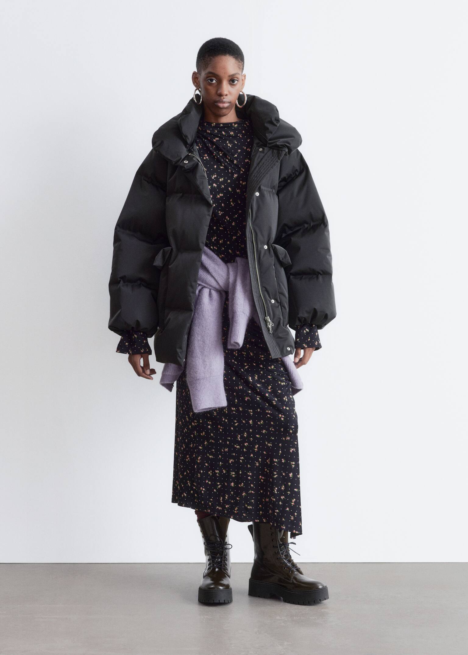 Down Puffer Jacket - Black