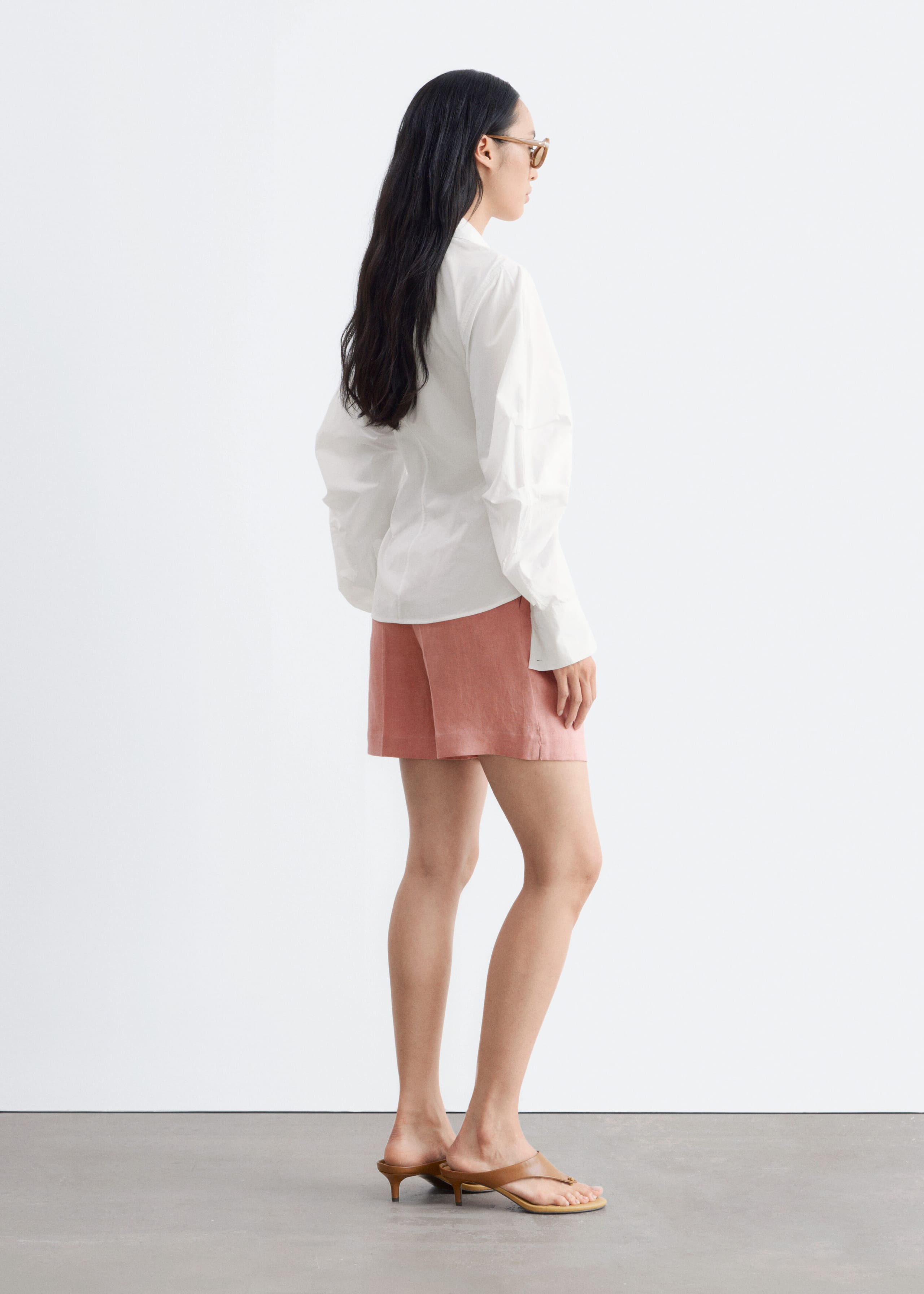Camisa asimétrica de algodón - Blanco - Lookbook