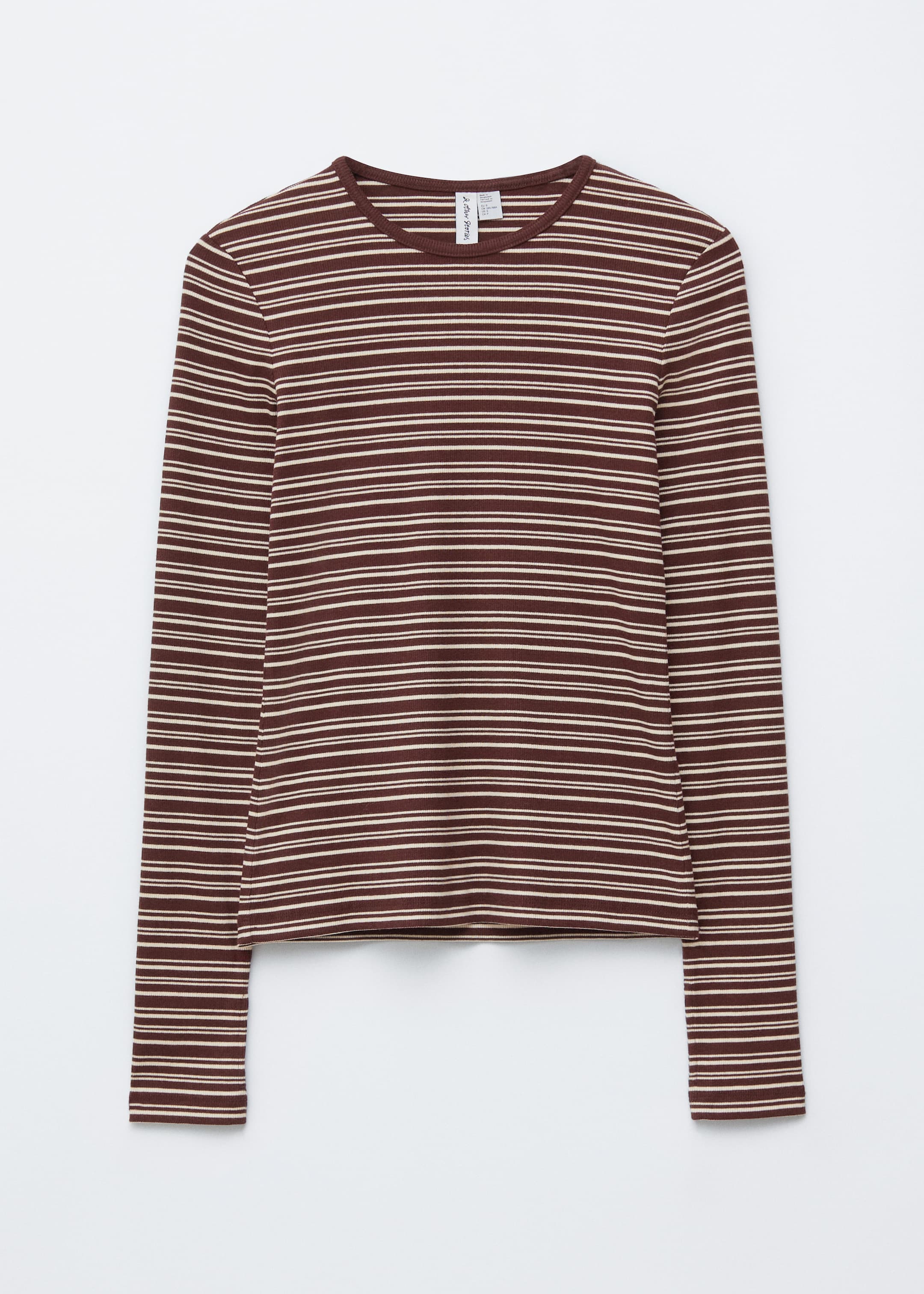 Agrandir l'image: Haut en jersey à manches longues - Rayures couleur crème/brunes - FEMME | H&M FR 6