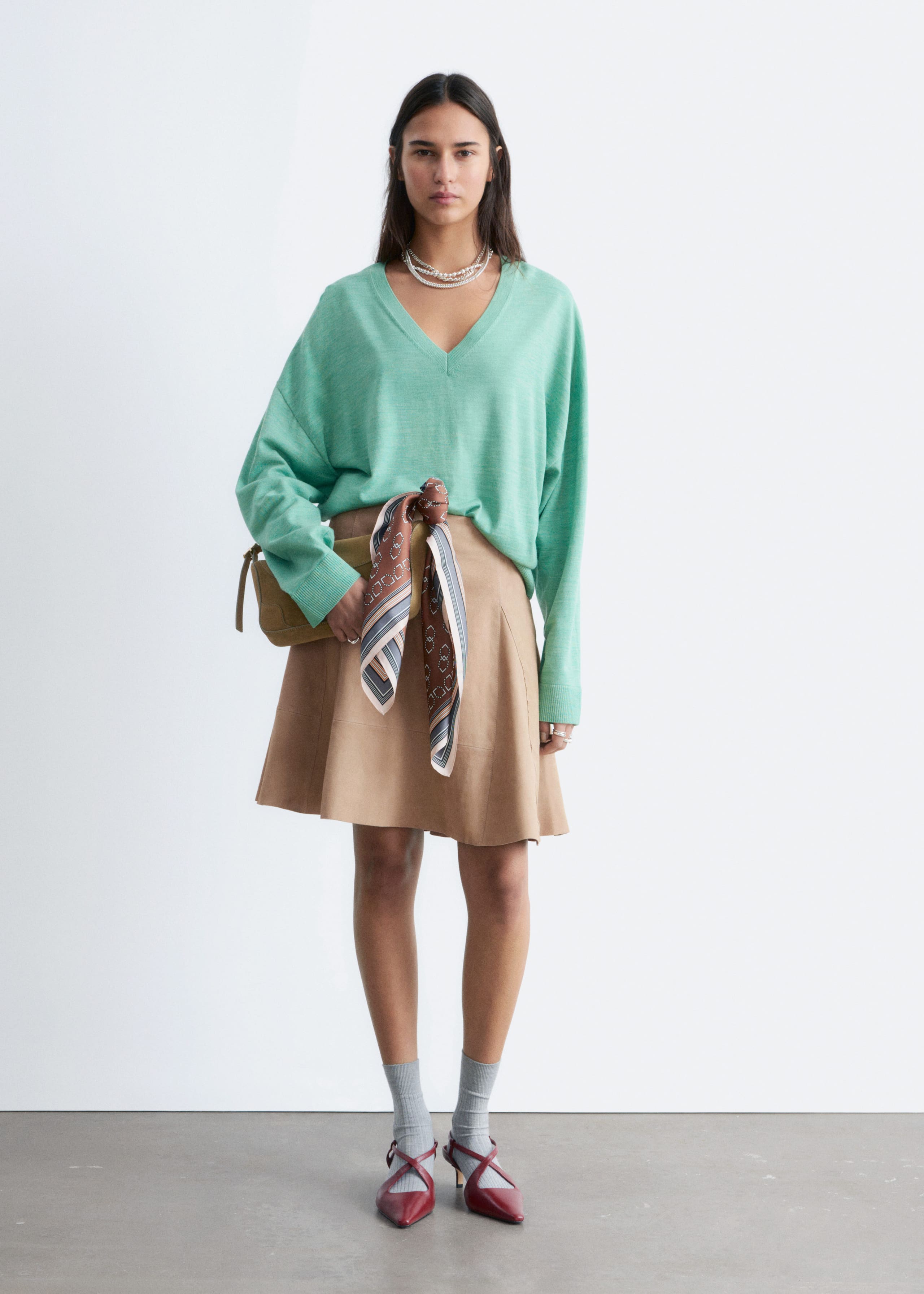 Image of V-Neck Wool Jumper