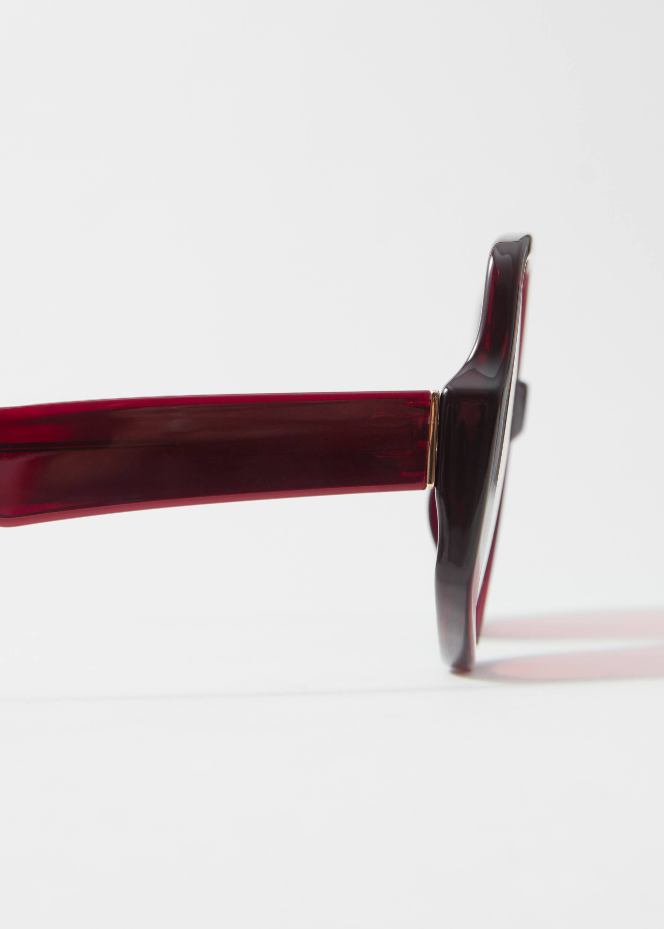 Größeres Bild anzeigen: Oversized-Sonnenbrille mit eckigem Rahmen - Weinrot - Ladies | H&M AT 4