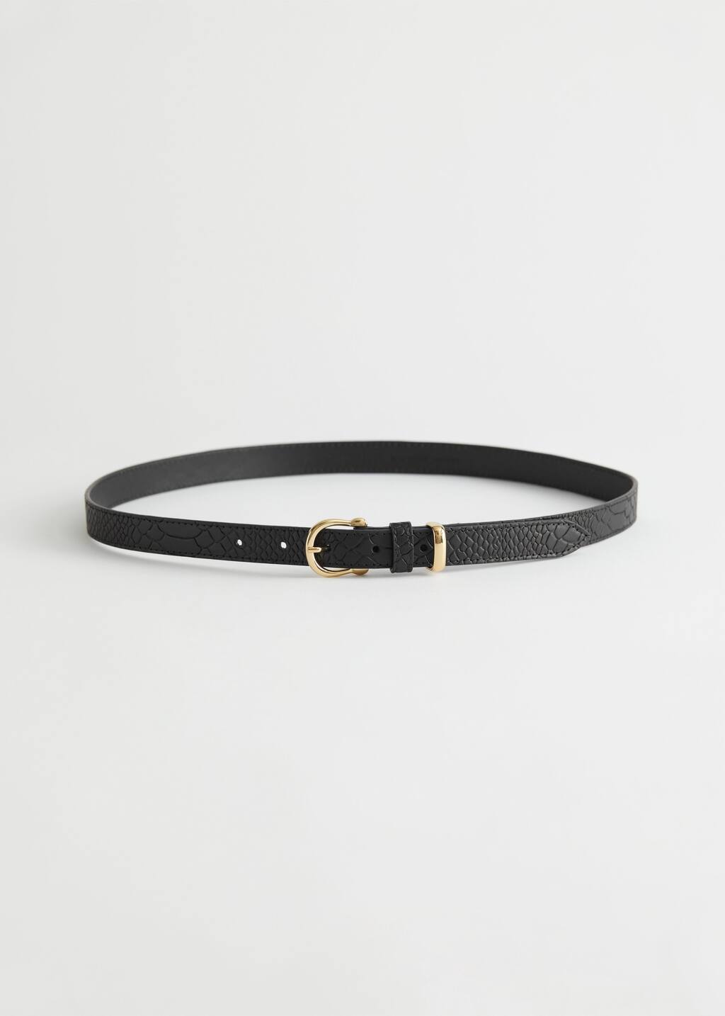 Leather Belt - Burgundy - Still Life