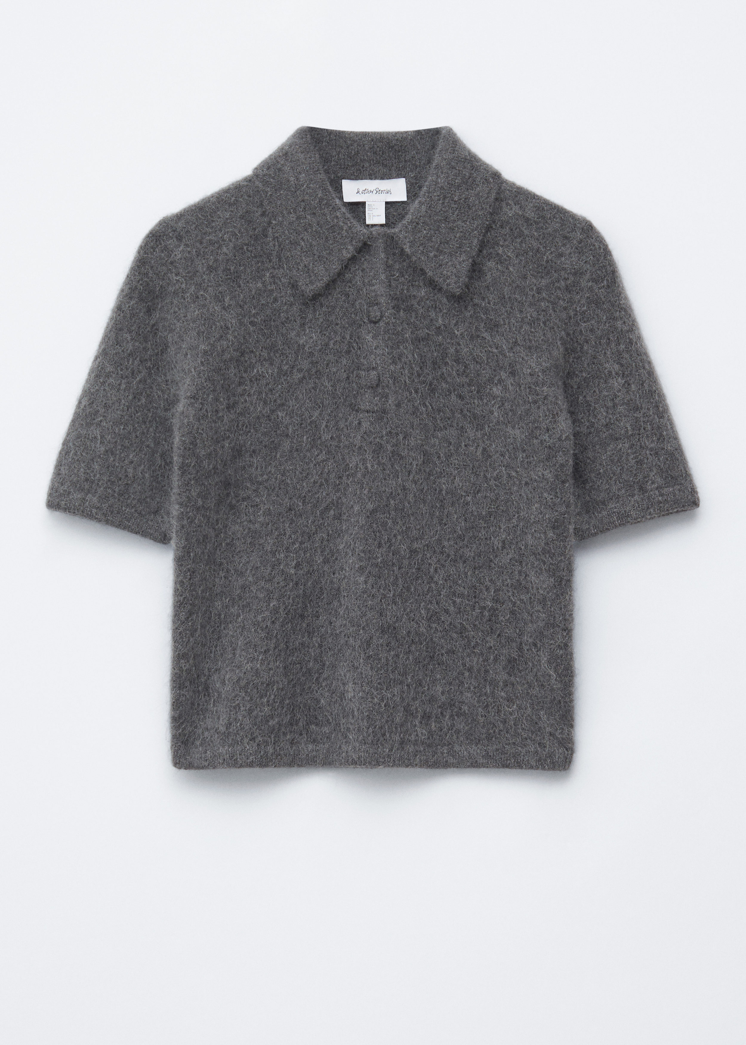 Brushed Knit Polo T-Shirt