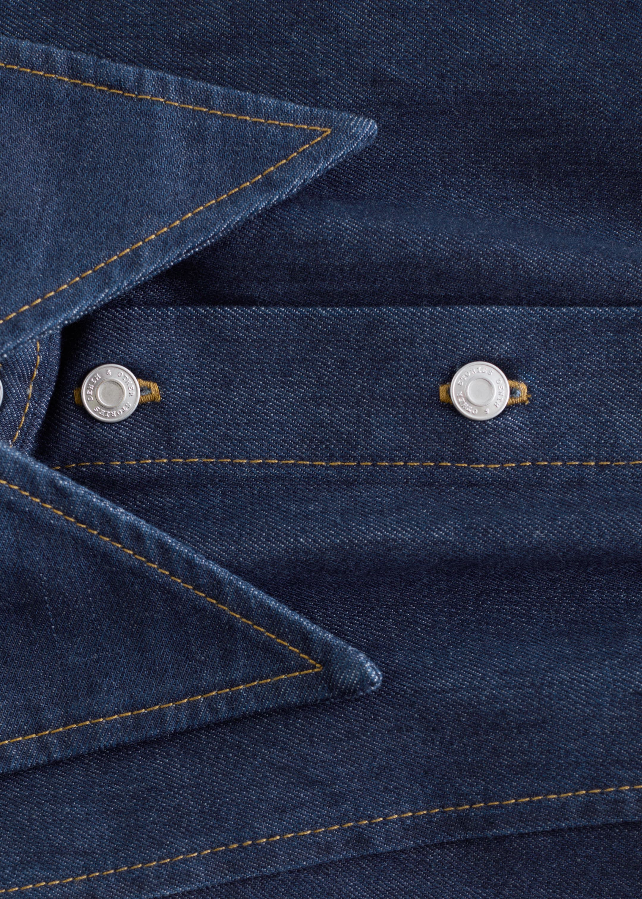 Agrandir l'image: Chemise en denim à surpiqûres - Bleu moyen - FEMME | H&M CH 7