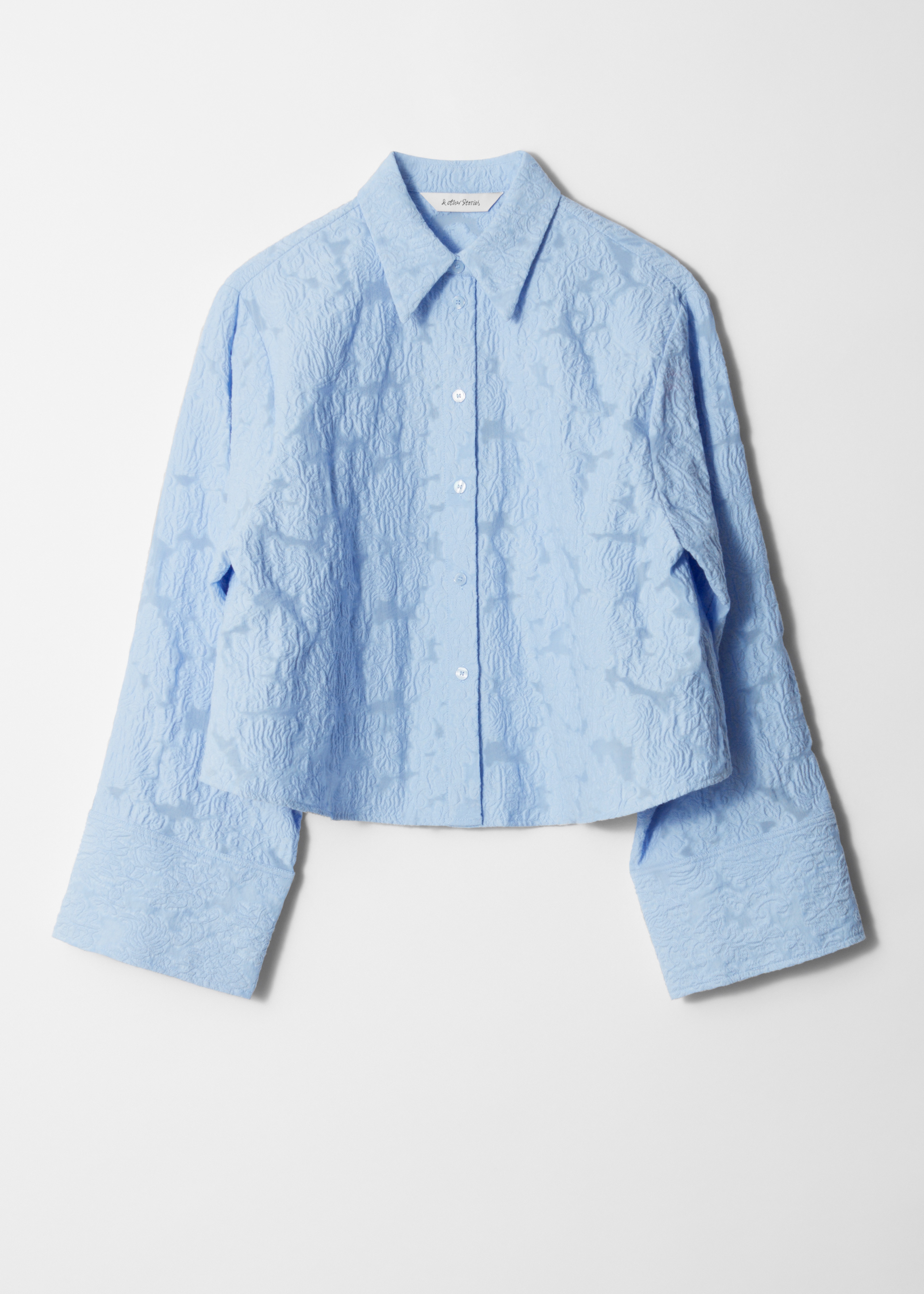 Jacquard overhemd - Light Blue