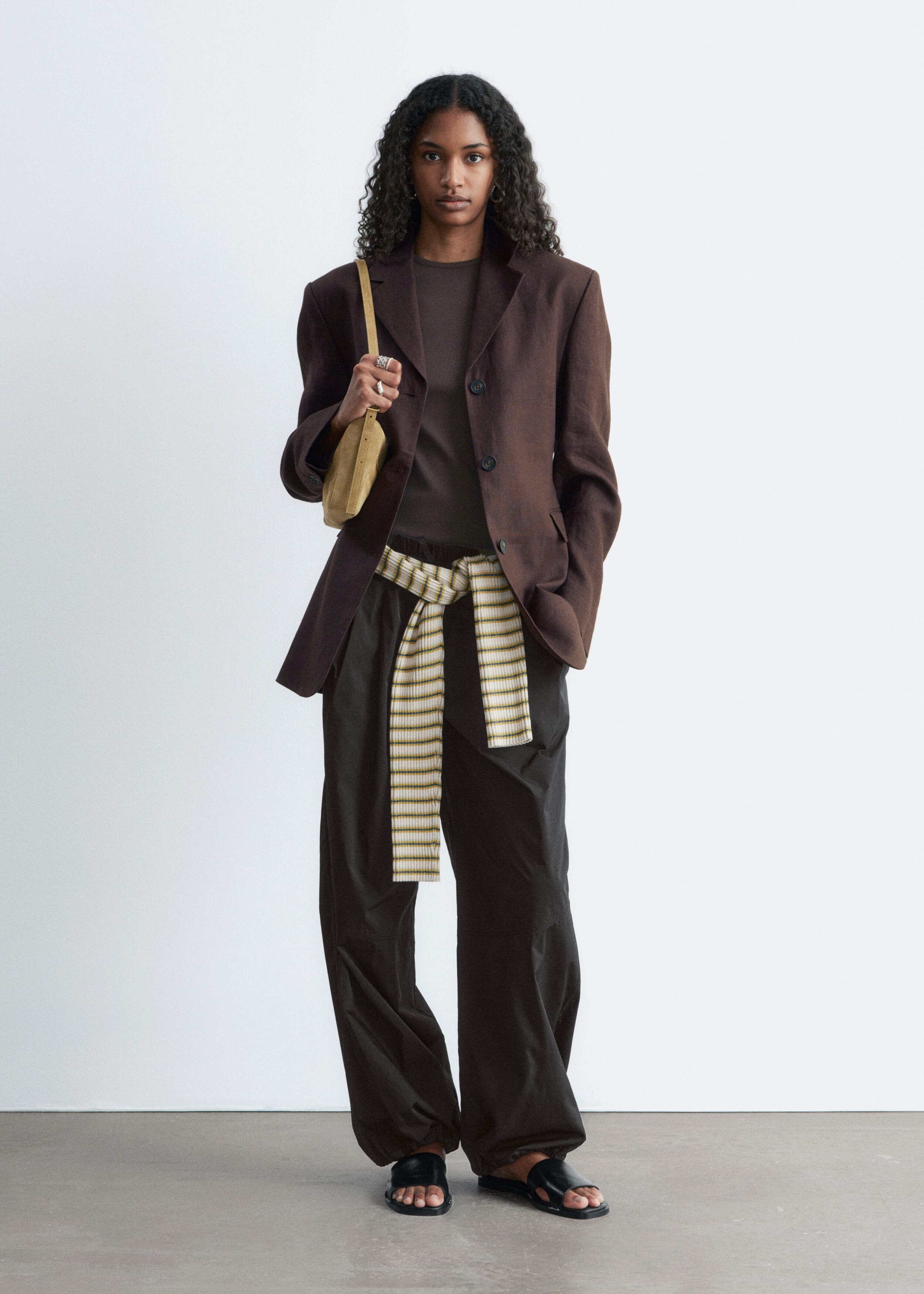 Nylon Parachute Trousers - Black - Still Life