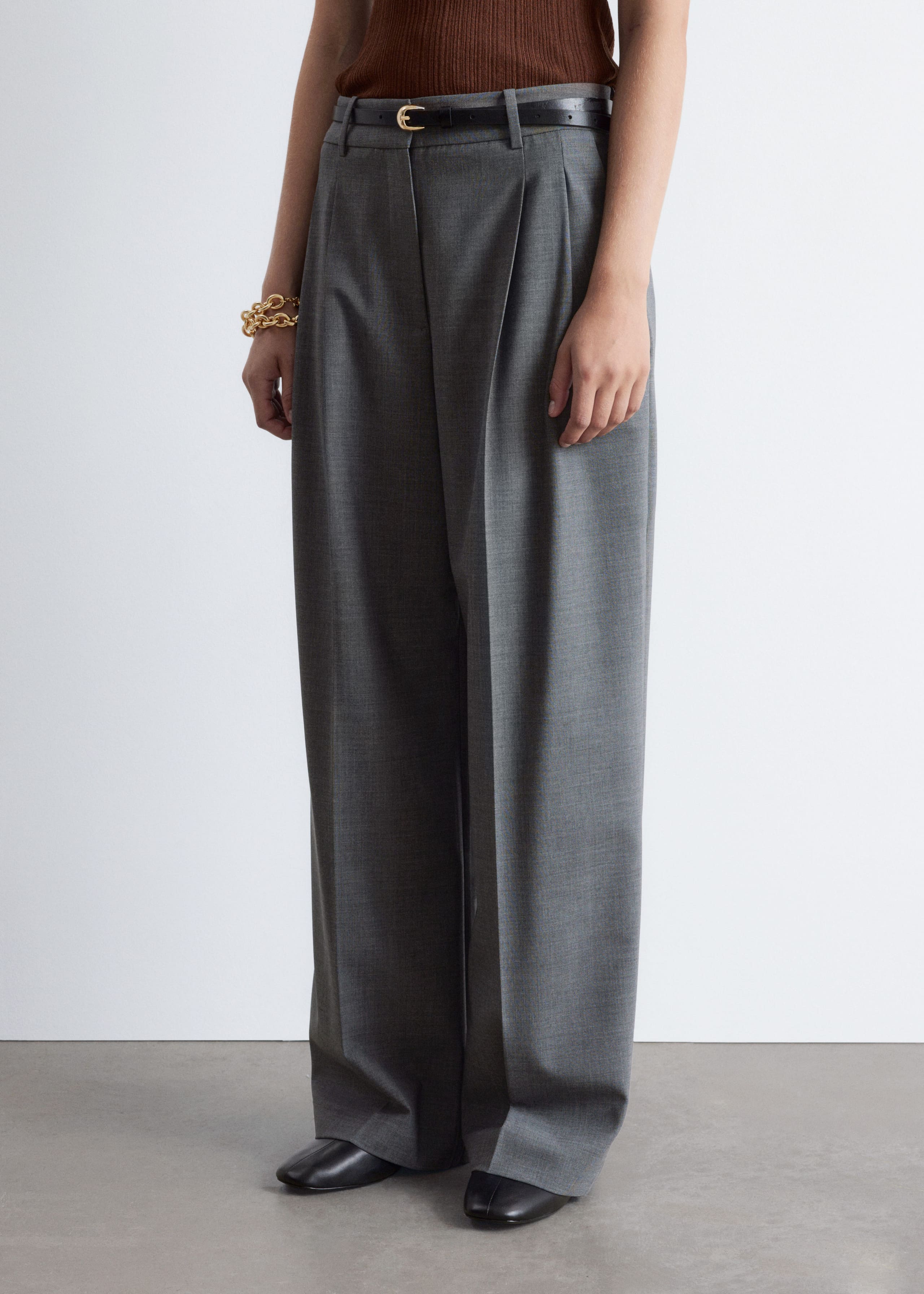 Image of Tailored Wool Trousers