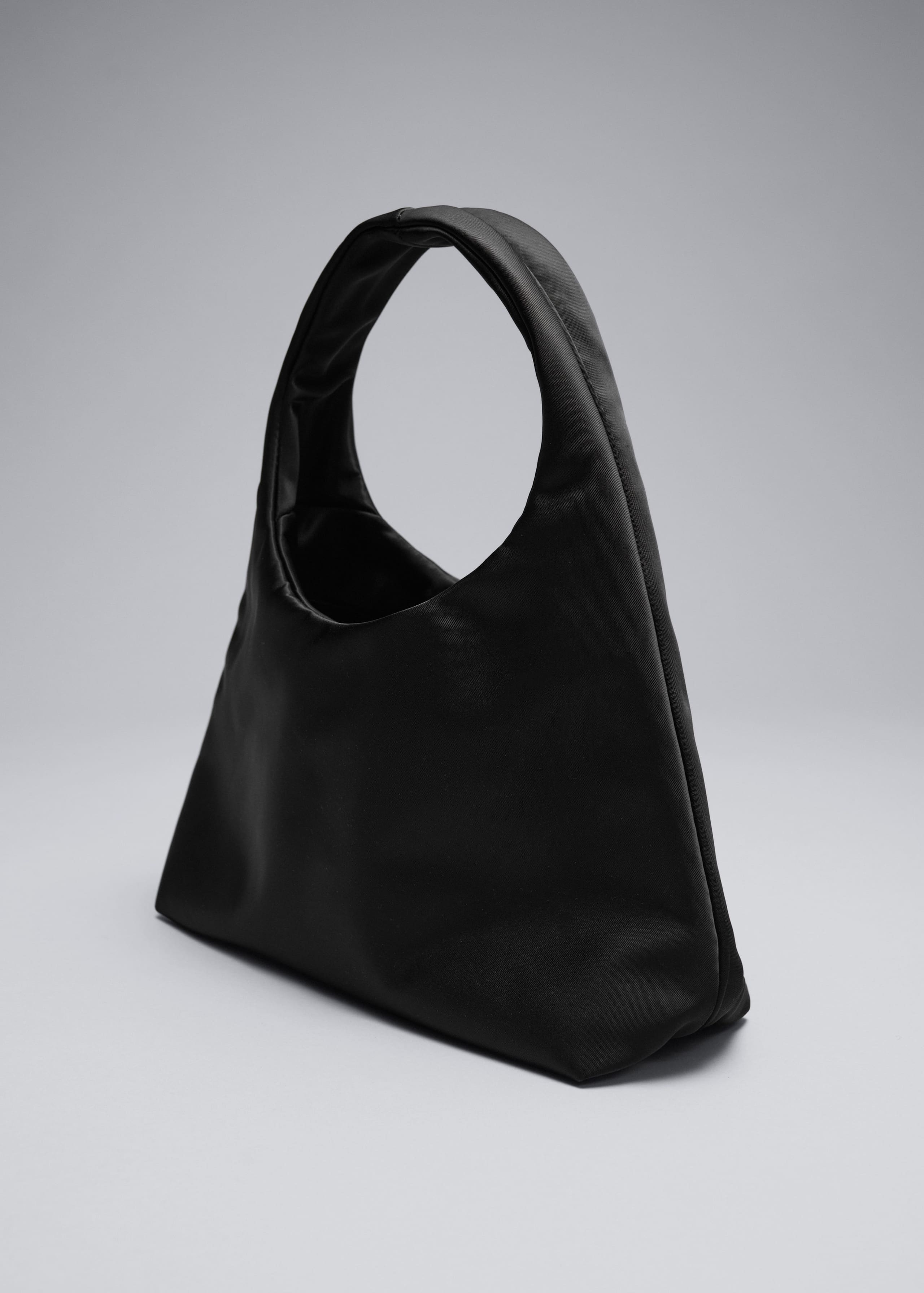 Mini borsa a spalla in nylon - Nero - Natura morta