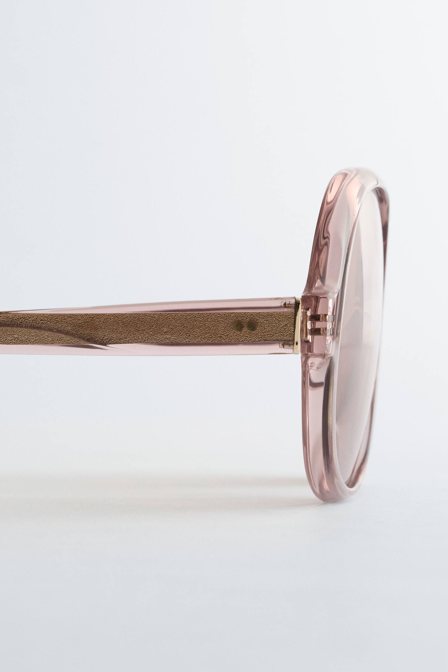 Γυαλιά Ηλίου Με Τετράγωνο Πλαίσιο - Σκονισμένο Ροζ/Γκρι - 5