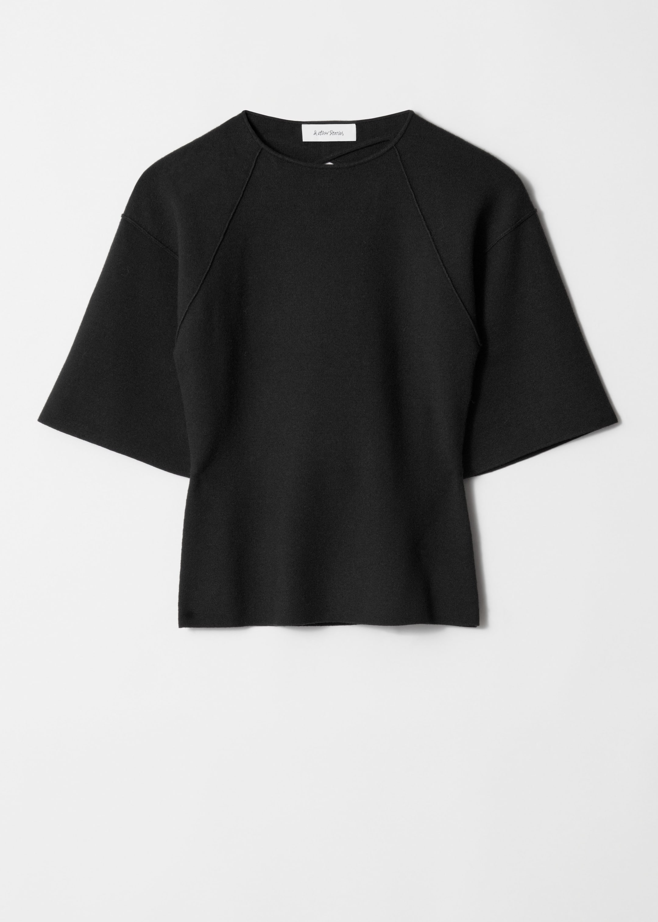 Größeres Bild anzeigen: Rückenfreies Oberteil mit weiten Ärmeln - Schwarz - Ladies | H&M AT 1