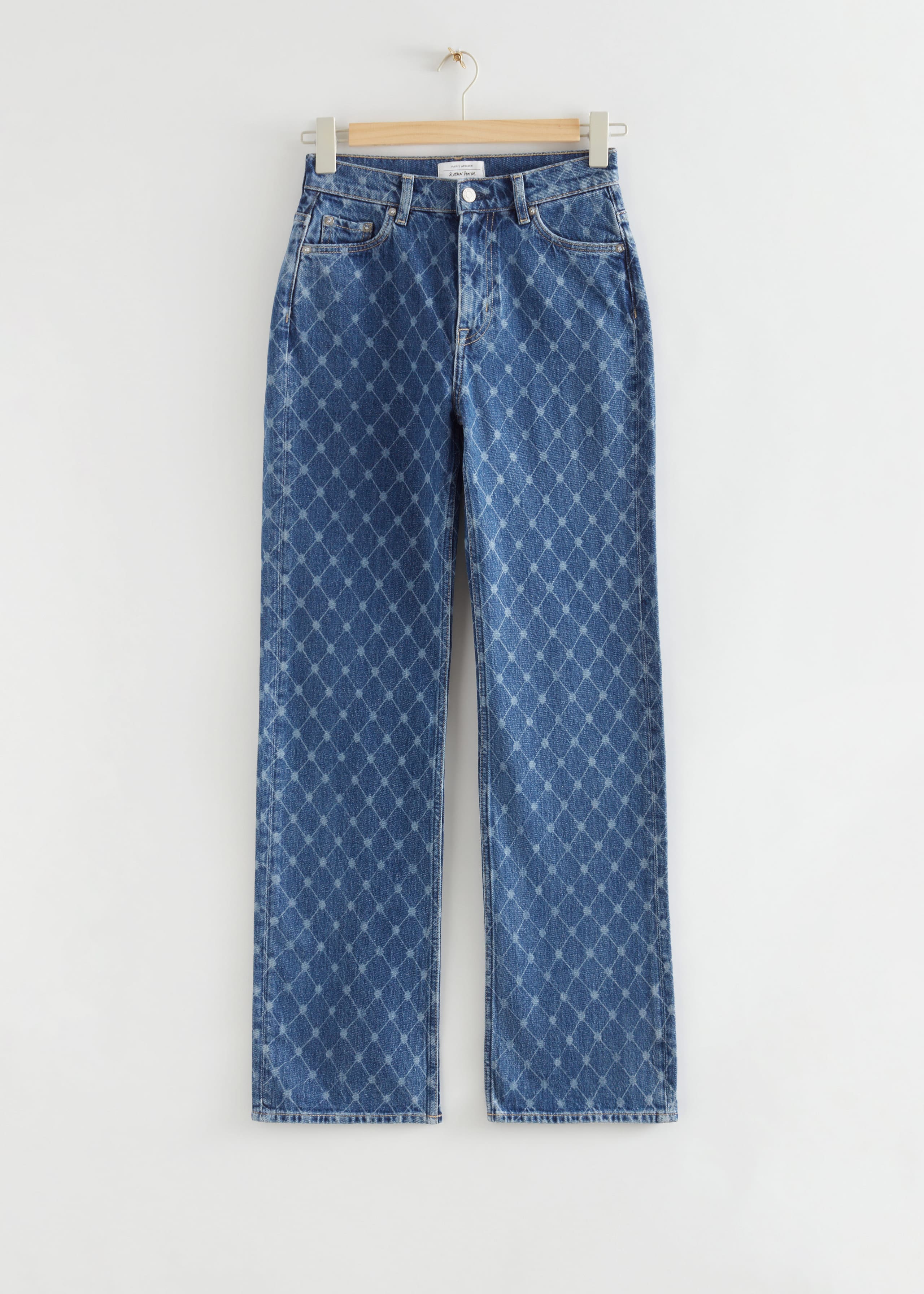 Image of Distressed Flared Jeans