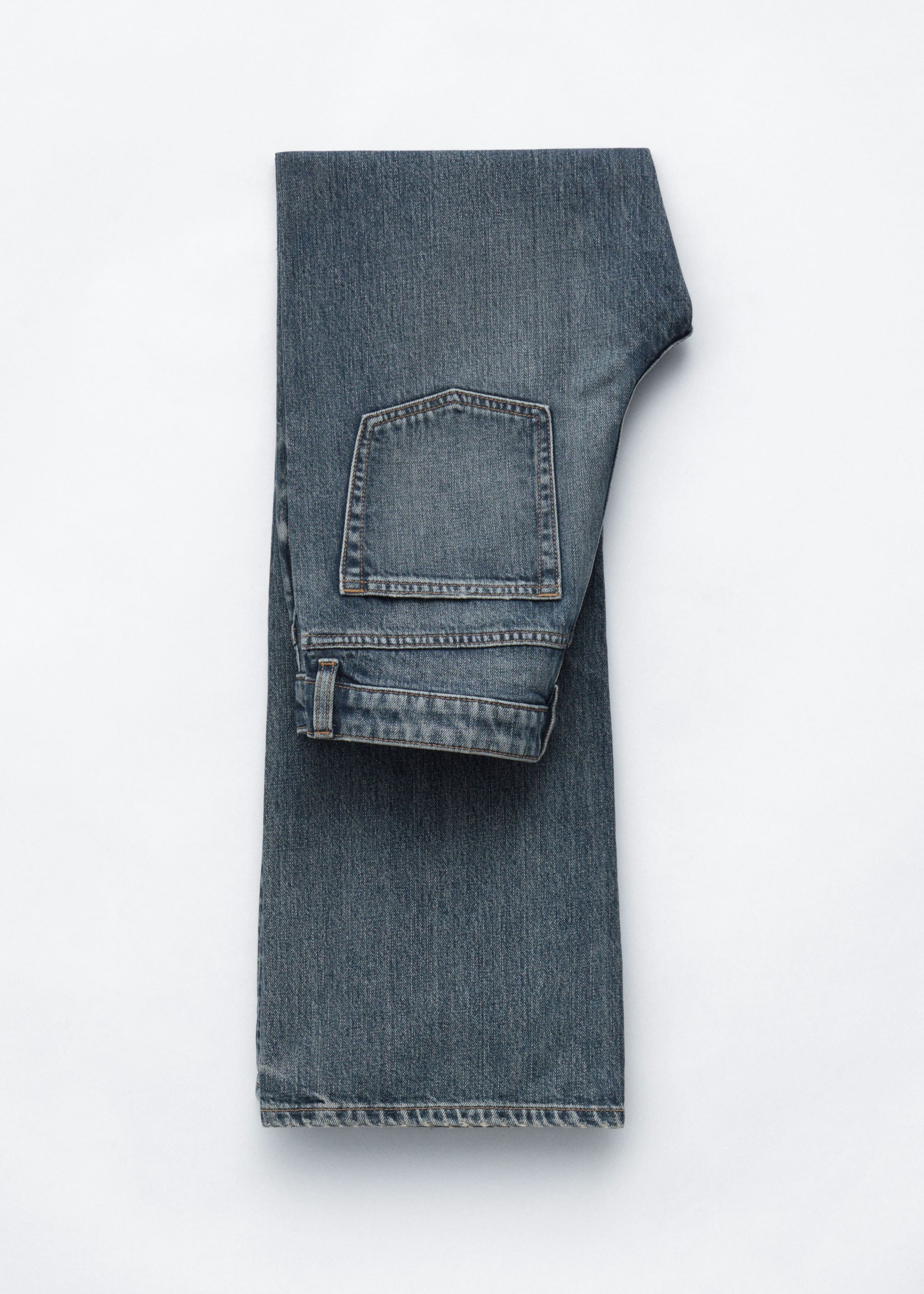 Mid-Waist Bootcut Jeans - Retro Blue - Still Life
