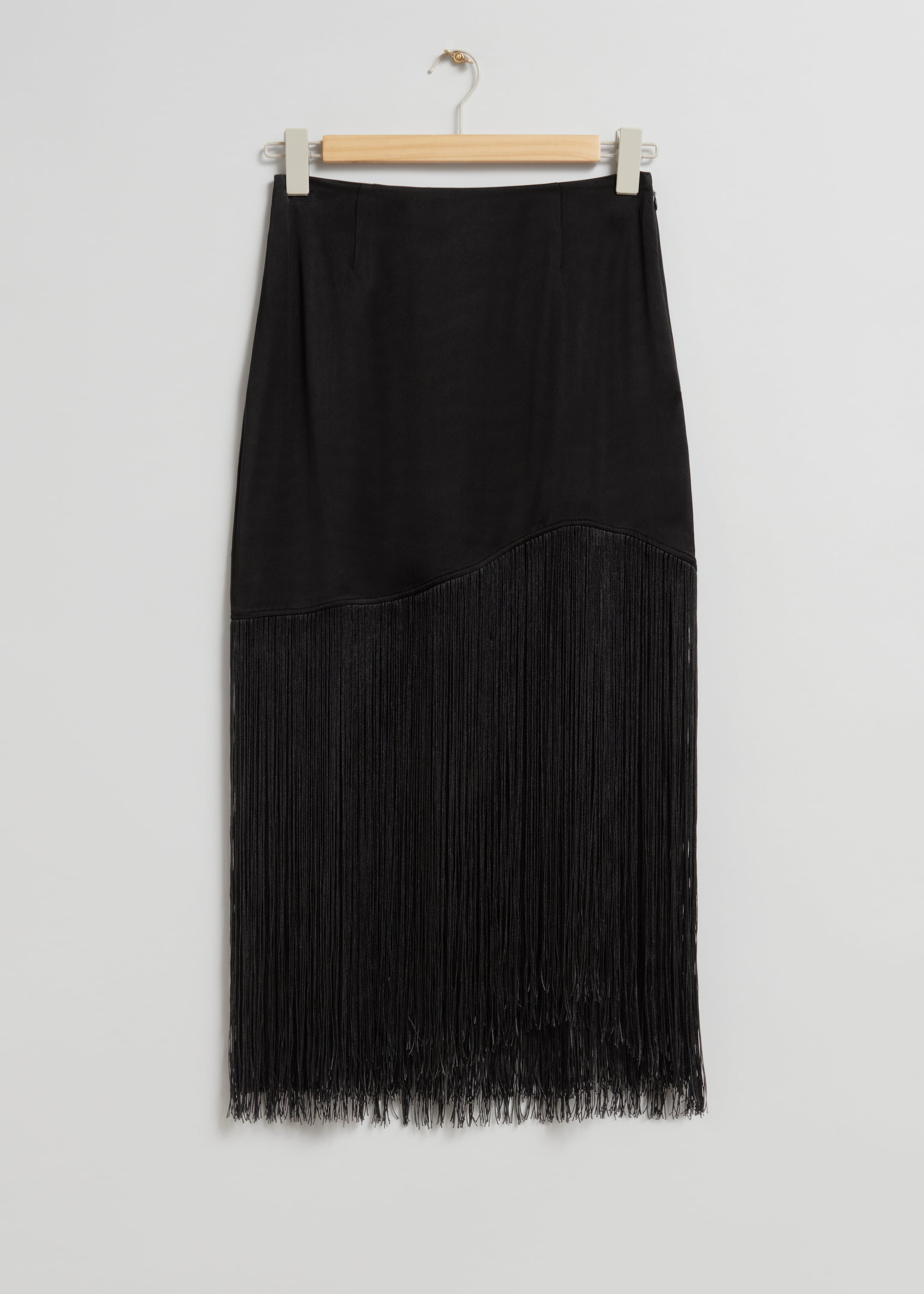 View larger image: Fringed Mini Skirt - Black - Ladies | H&M GB 1