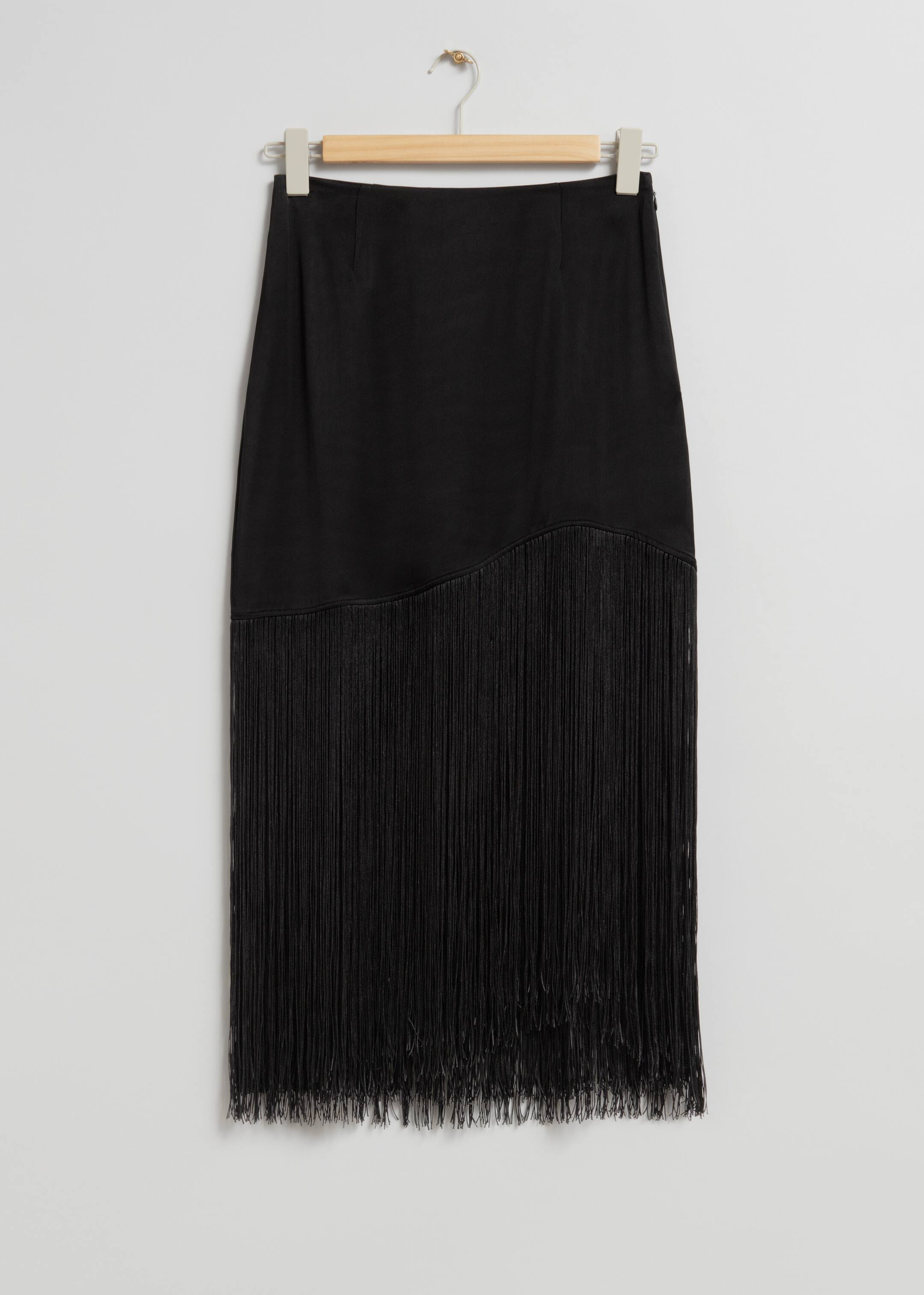 View larger image: Fringed Mini Skirt - Black - Ladies | H&M GB 1