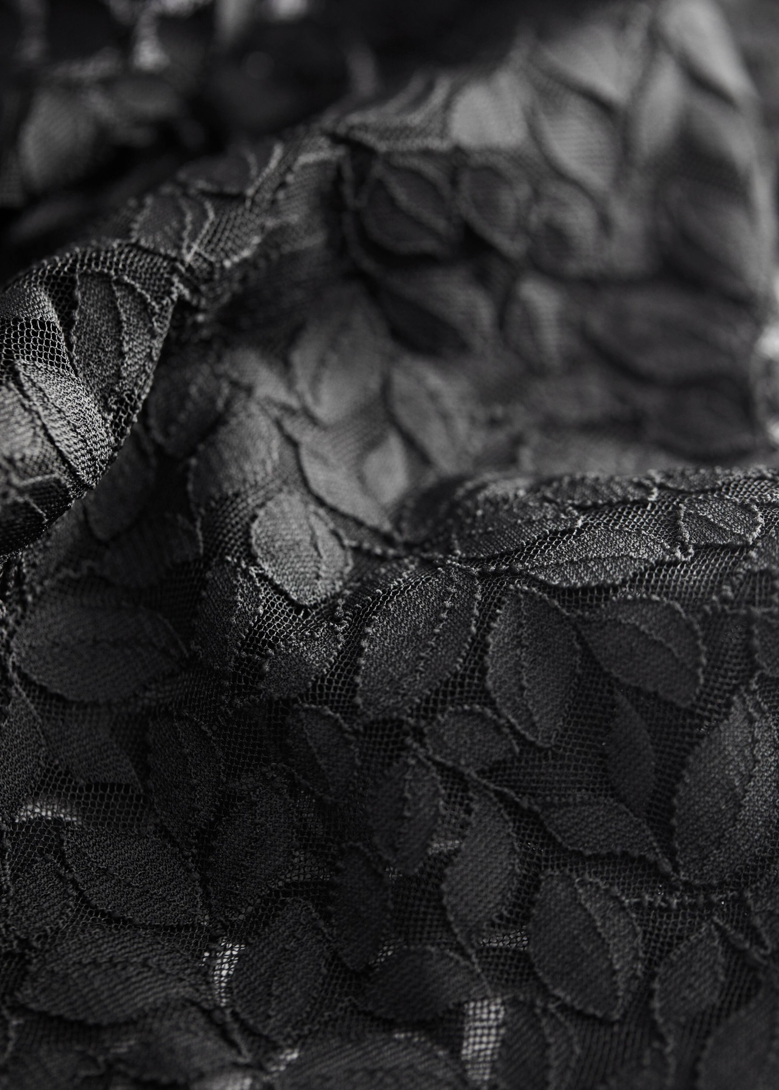 Leaf Motif Lace Bodysuit - {{variantName}} - Descrizione dettagliata