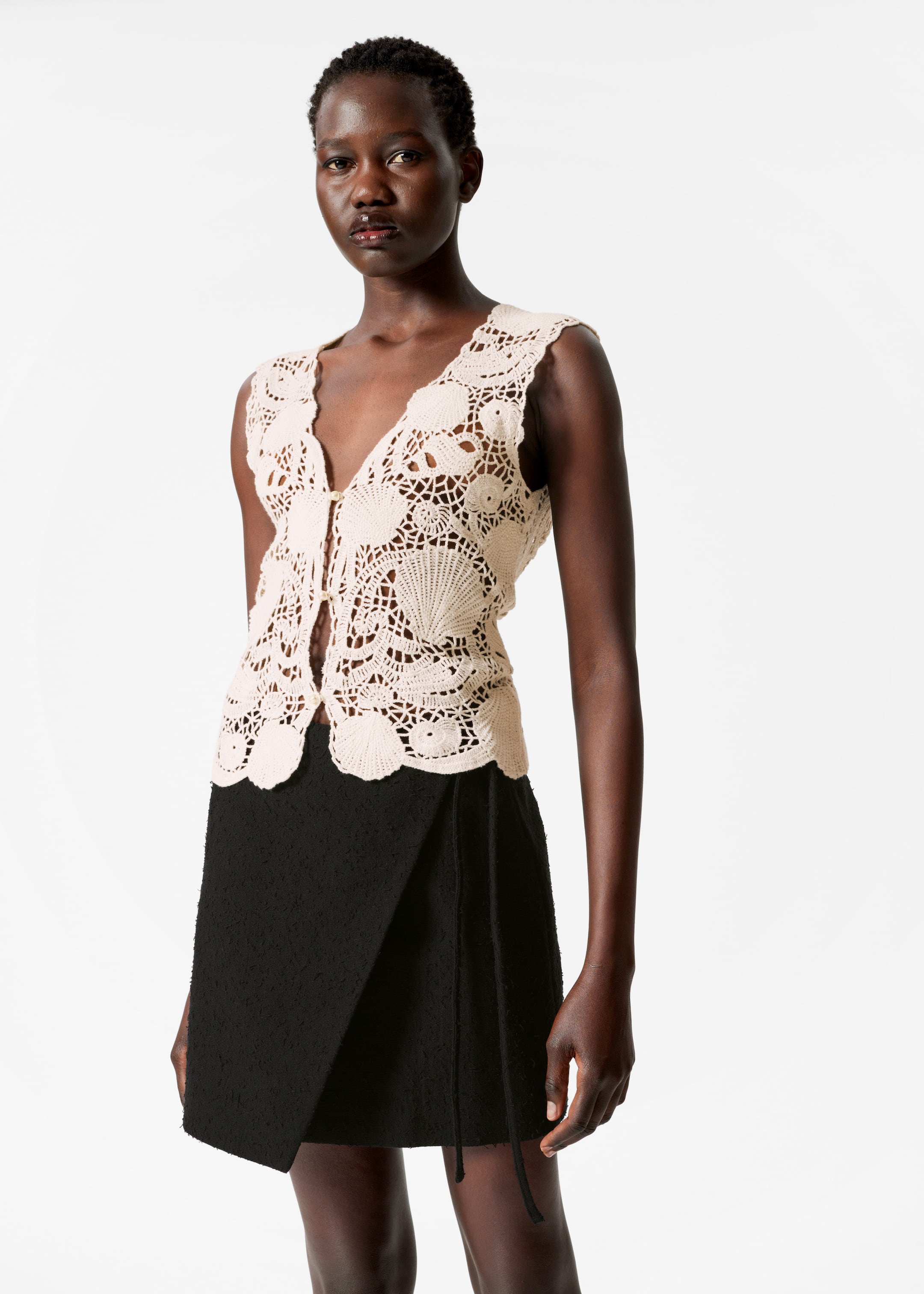 Ingrandisci l'immagine: Wrap Mini Skirt - Black - DONNA | H&M CH 3