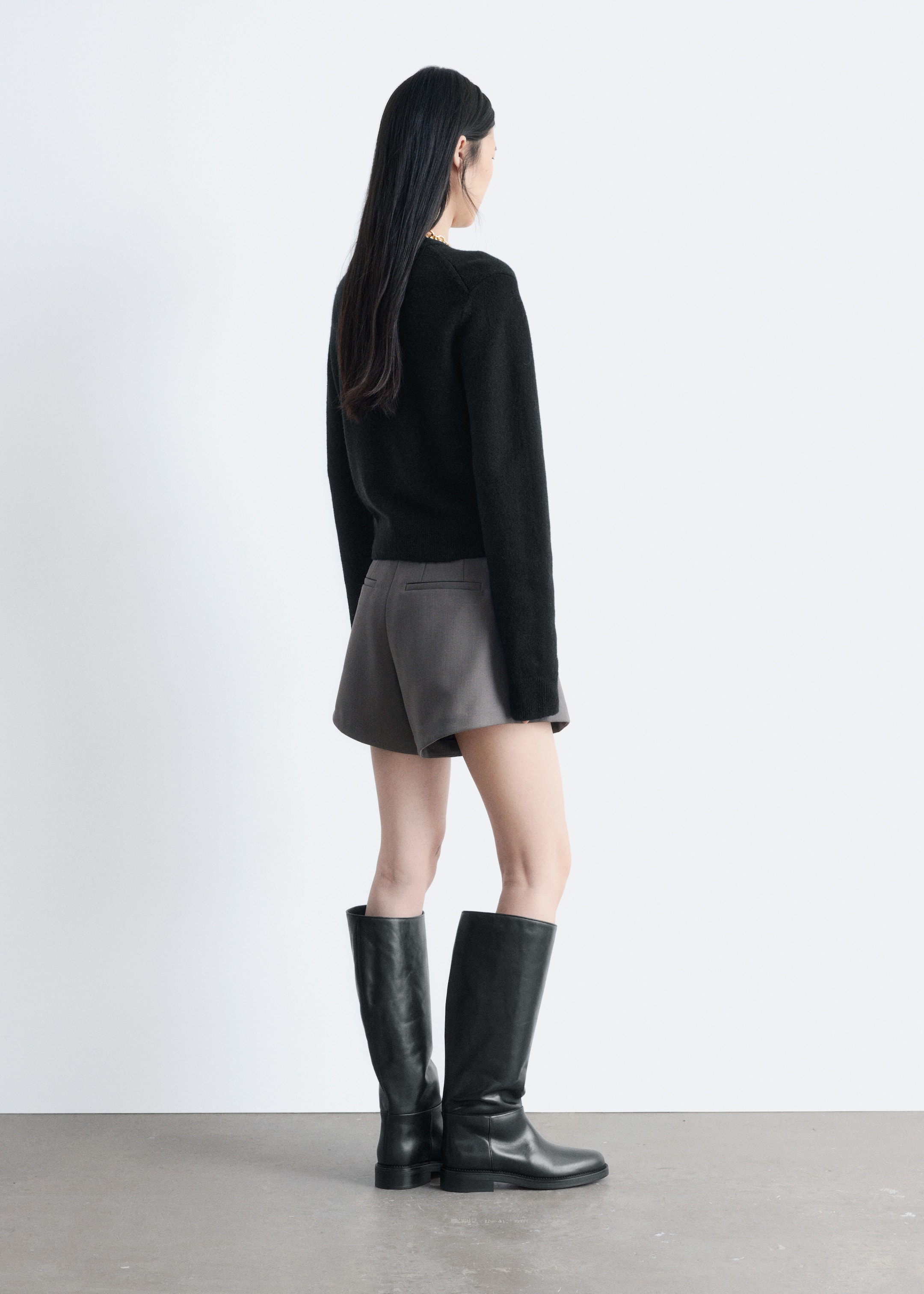 Преглед на по-голямо изображение: Плетен вълнен пуловер - Черен - ЖЕНИ | H&M BG 5