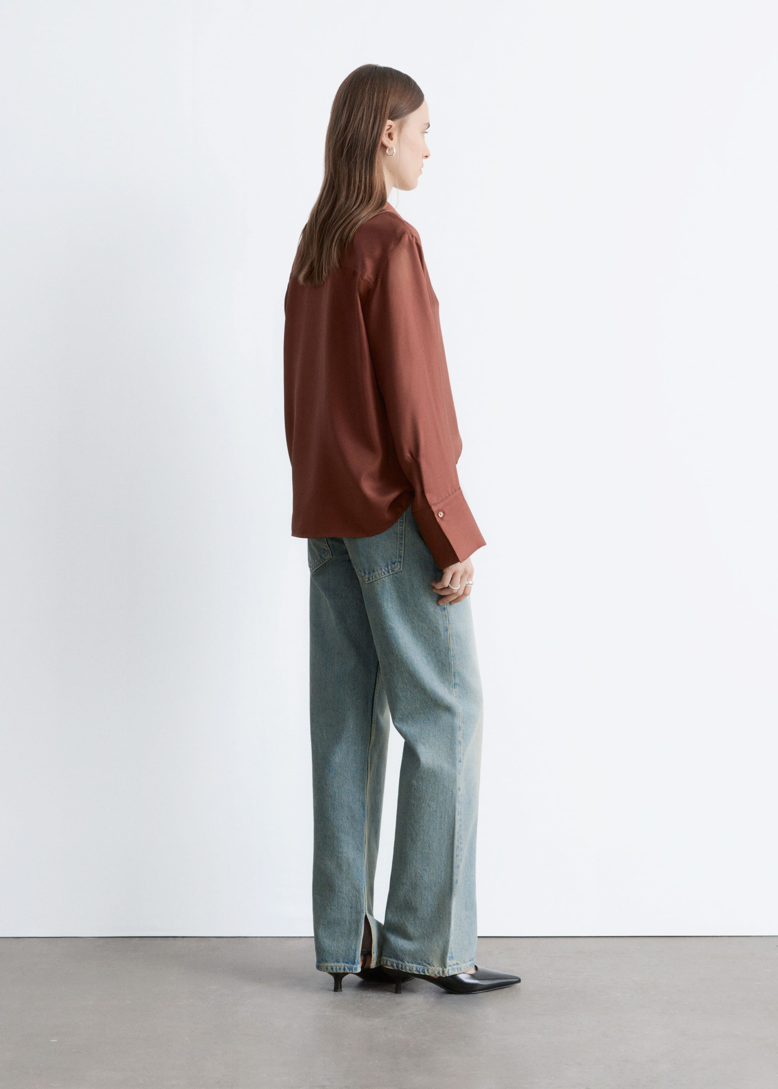 Image of Relaxed Silk Shirt