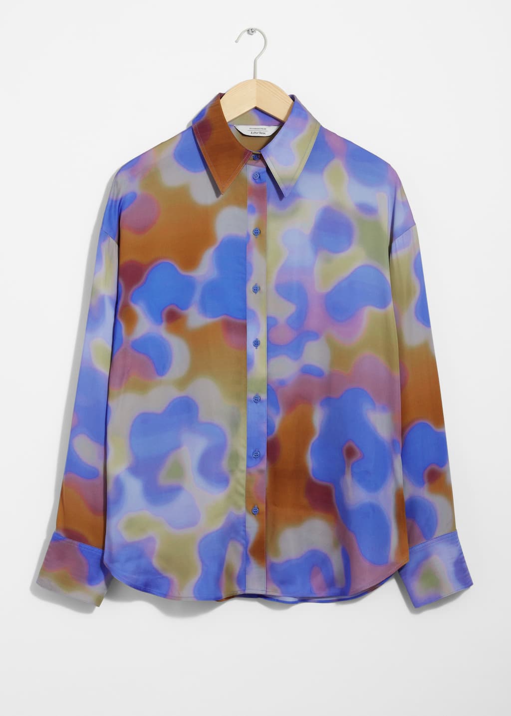 Camicia in raso stampata
