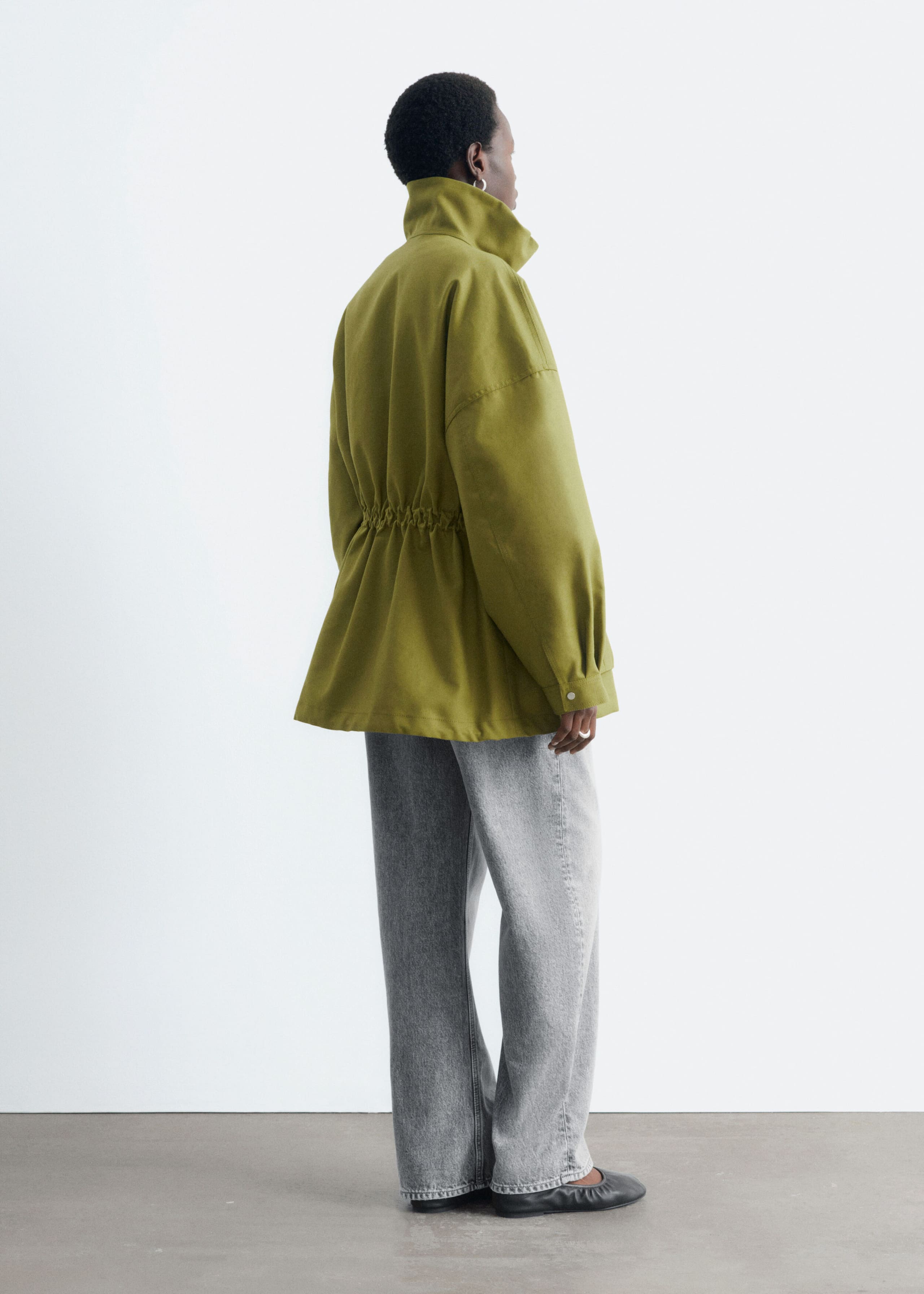 Oversized Utility Jacket - Green - Lookbook