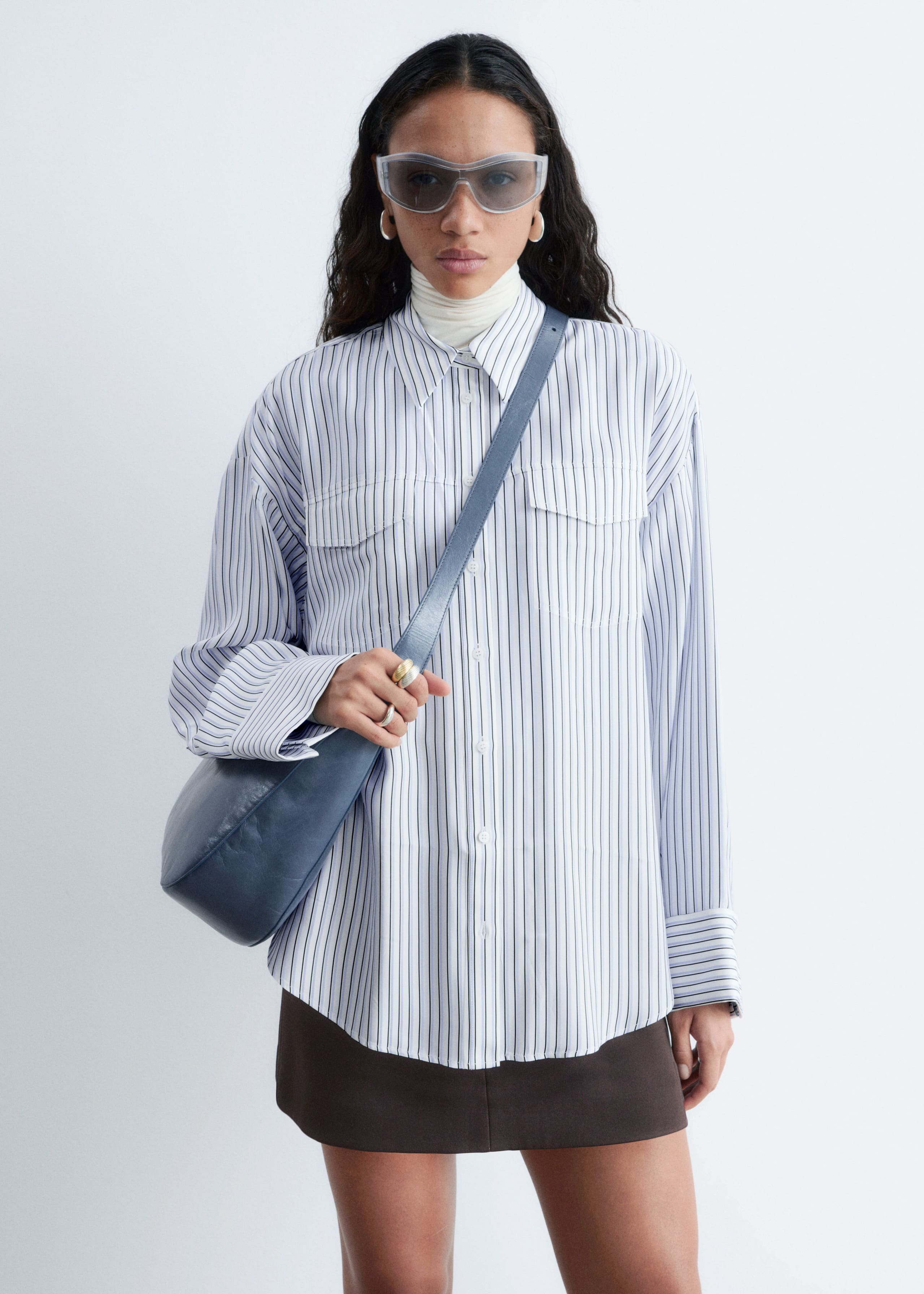 Image of Striped Patch-Pocket Shirt
