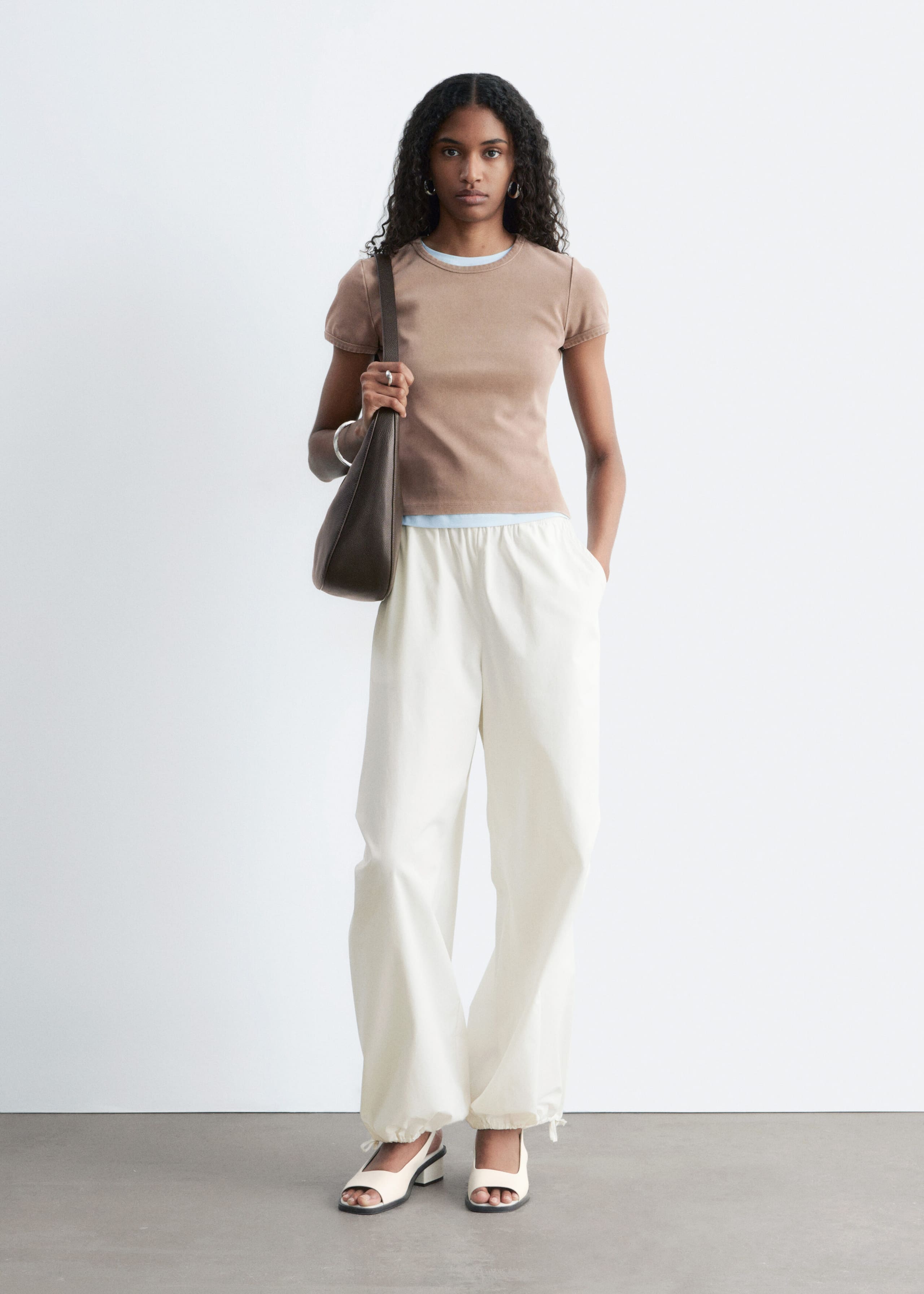 Image of T-shirt ajusté en jersey