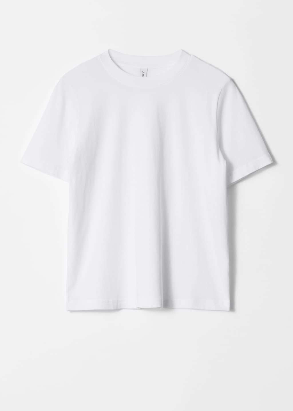Image of T-shirt med rund halsringning
