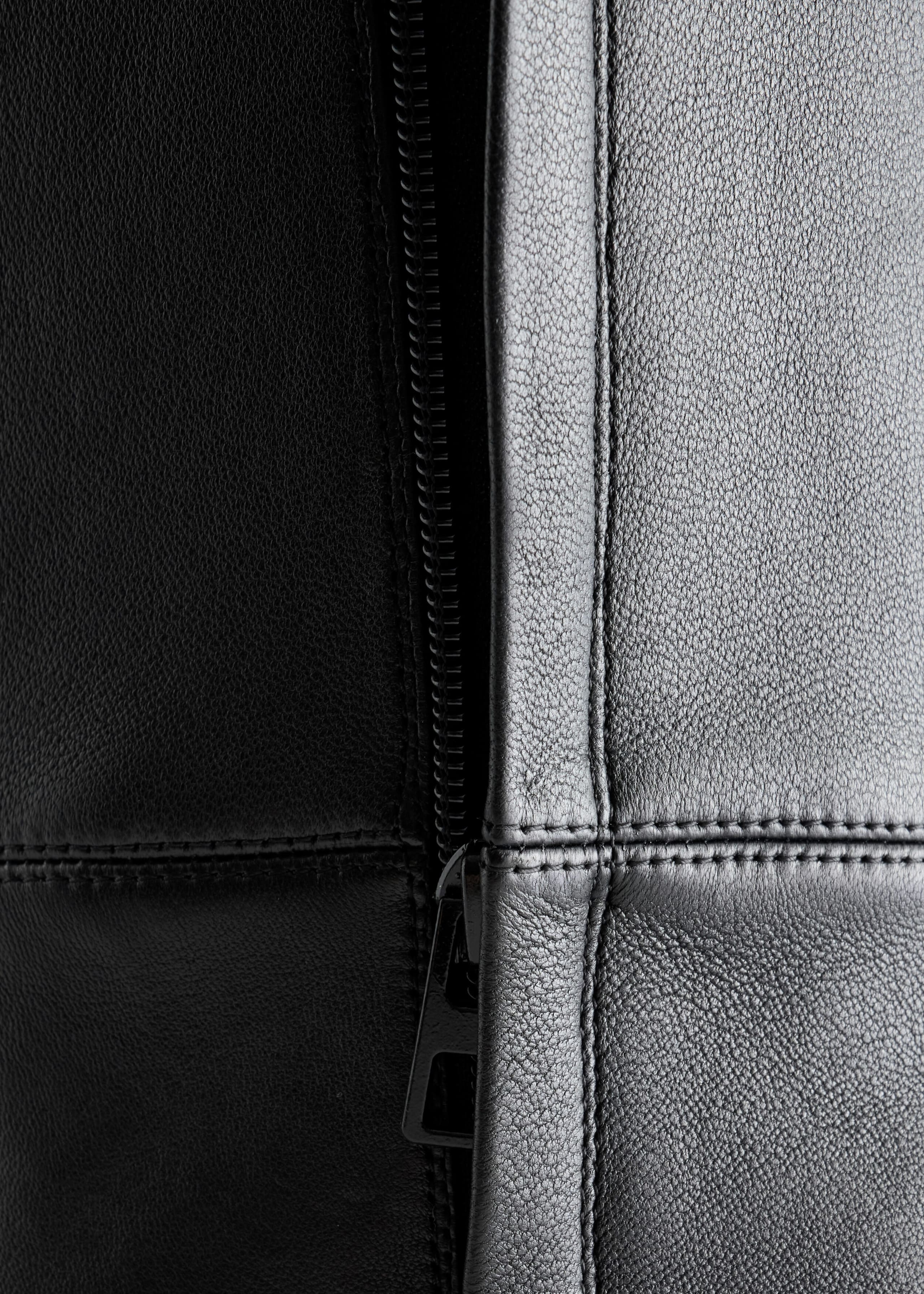 High-Shaft Leather Sock Boot - {{variantName}} - Descriptive Detail