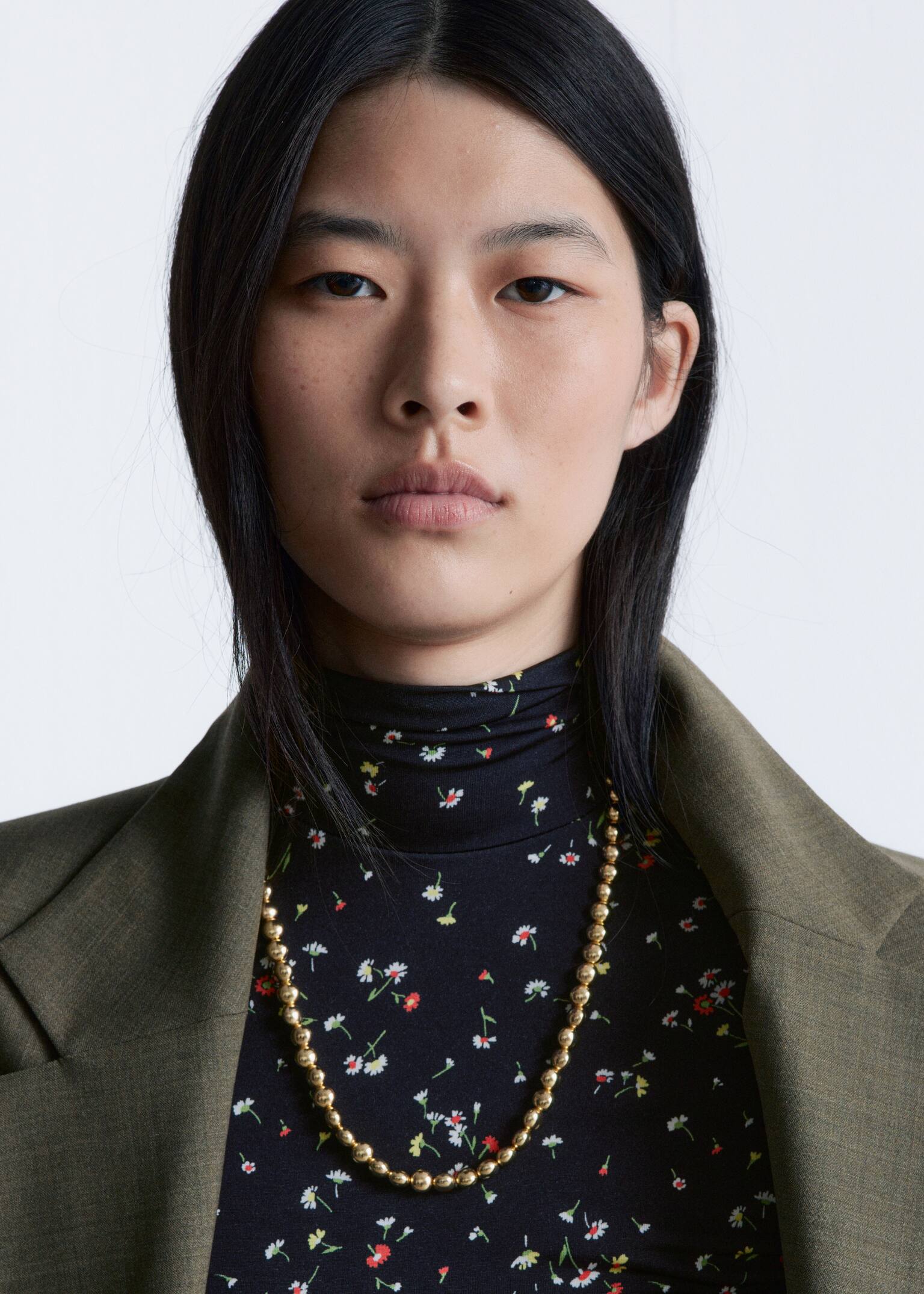 Collar corto de cuentas - Oro - 1