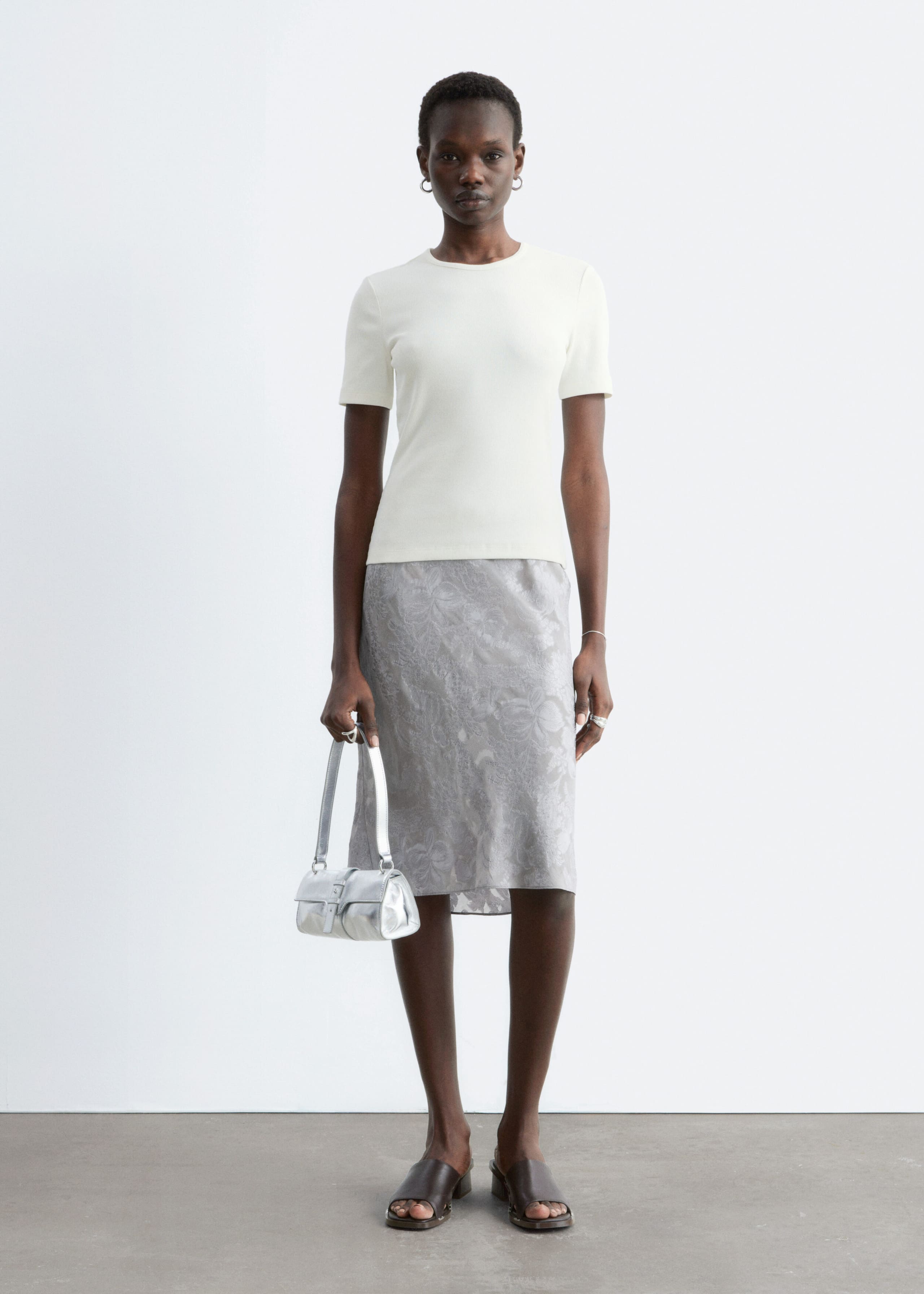 Image of Ribbed T-Shirt