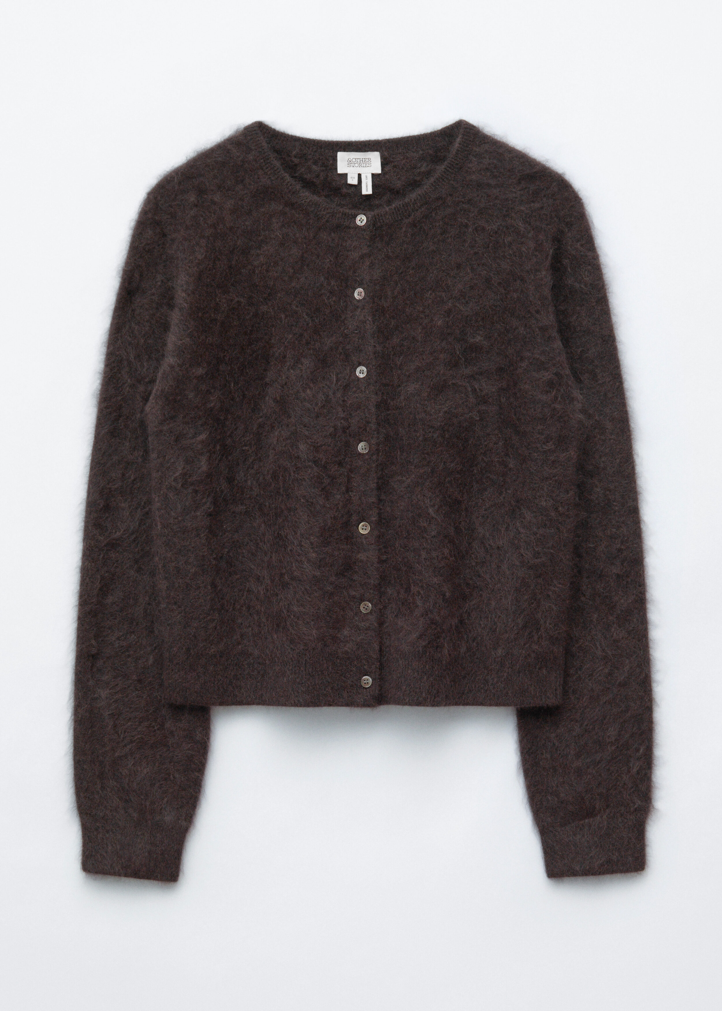 Alpaca-Blend Knitted Cardigan - Mole - Knitwear | & Other Stories US