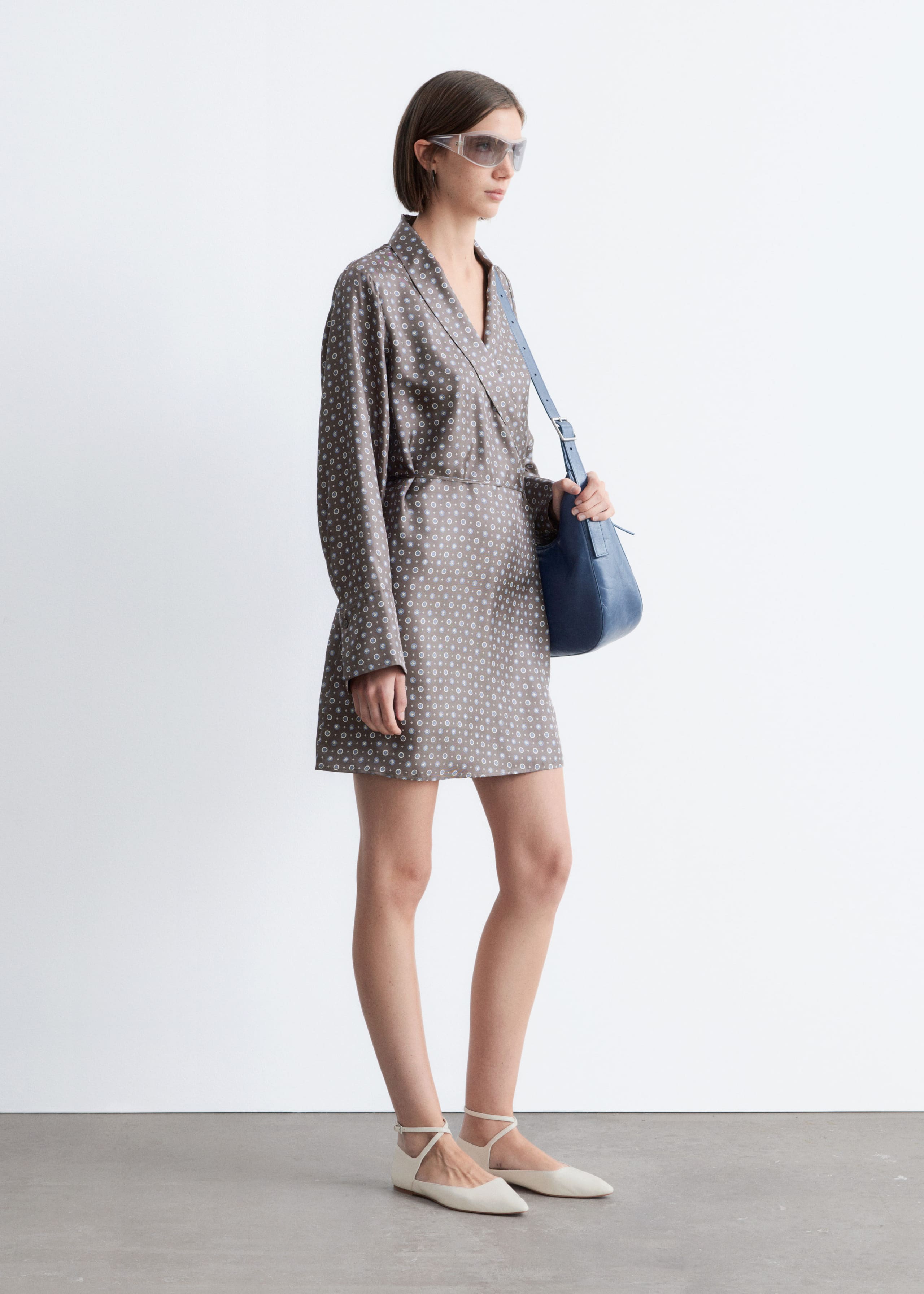 Image of Mini-Wickelkleid aus Seide