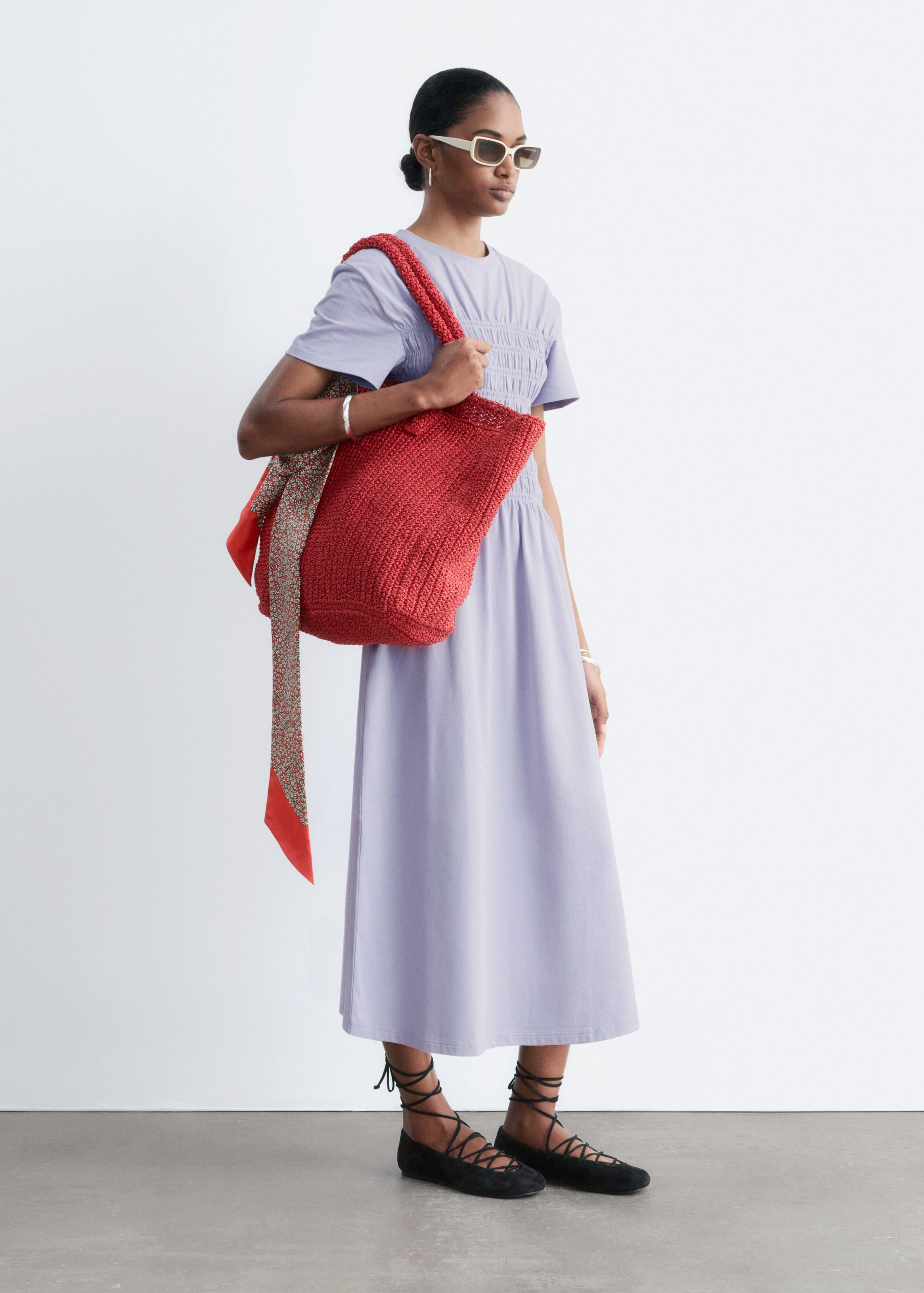 Image of Smocked Midi Dress