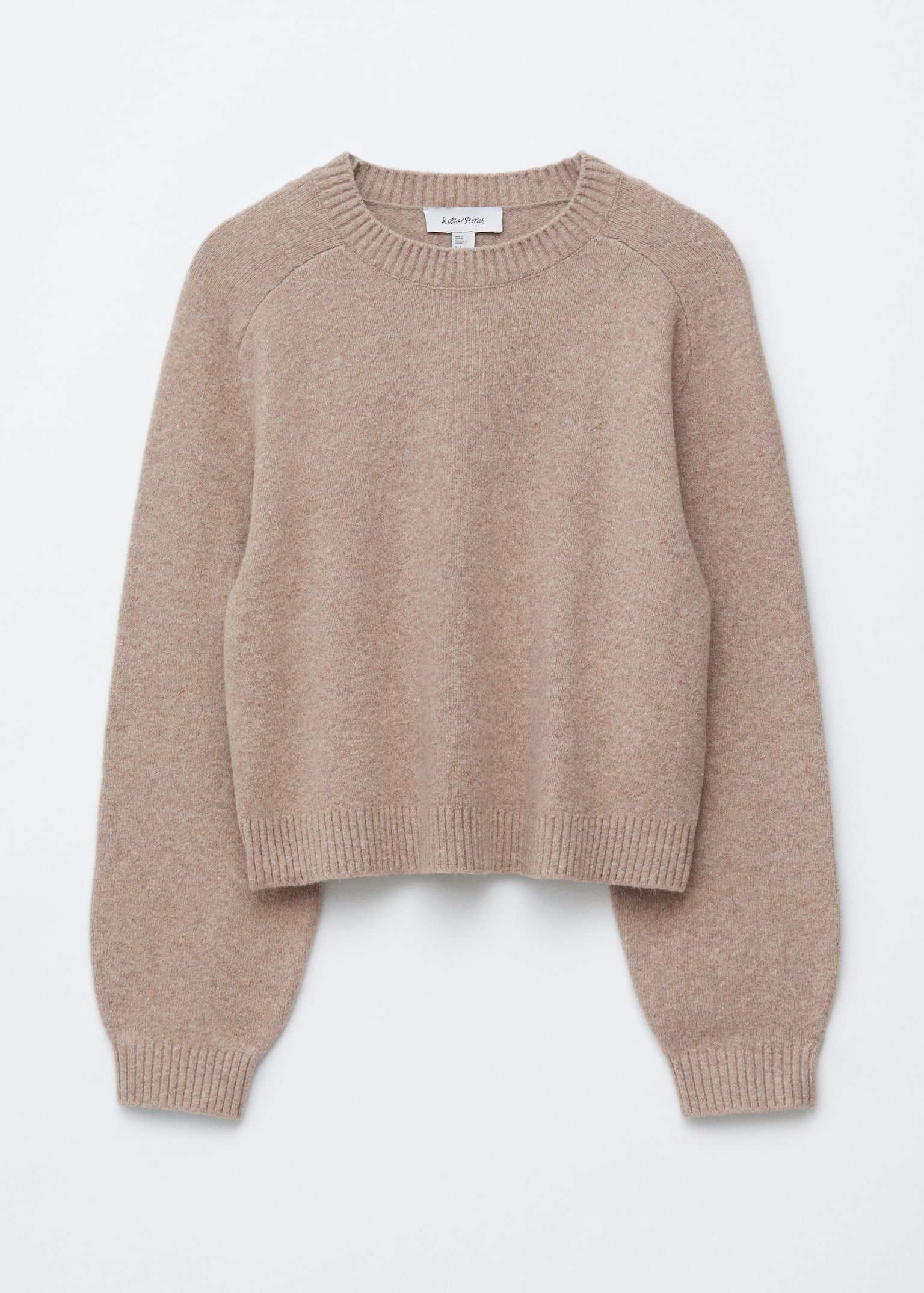 Dzianinowy sweter - Beżowy/Ciemnobrązowy/Ciemnoczerwony/Ciemnoturkusowy - 2