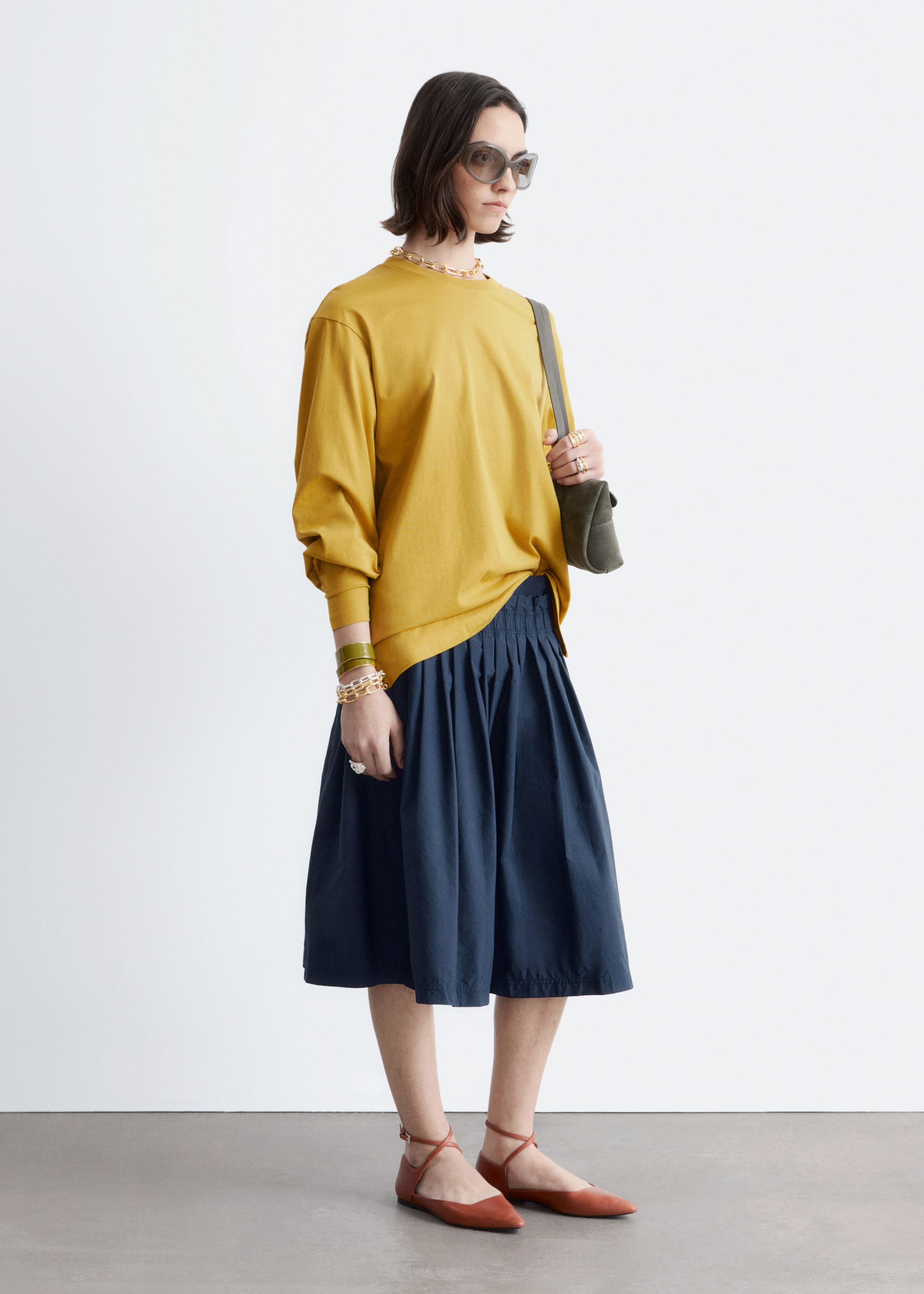 Image of Maglia in jersey a maniche lunghe